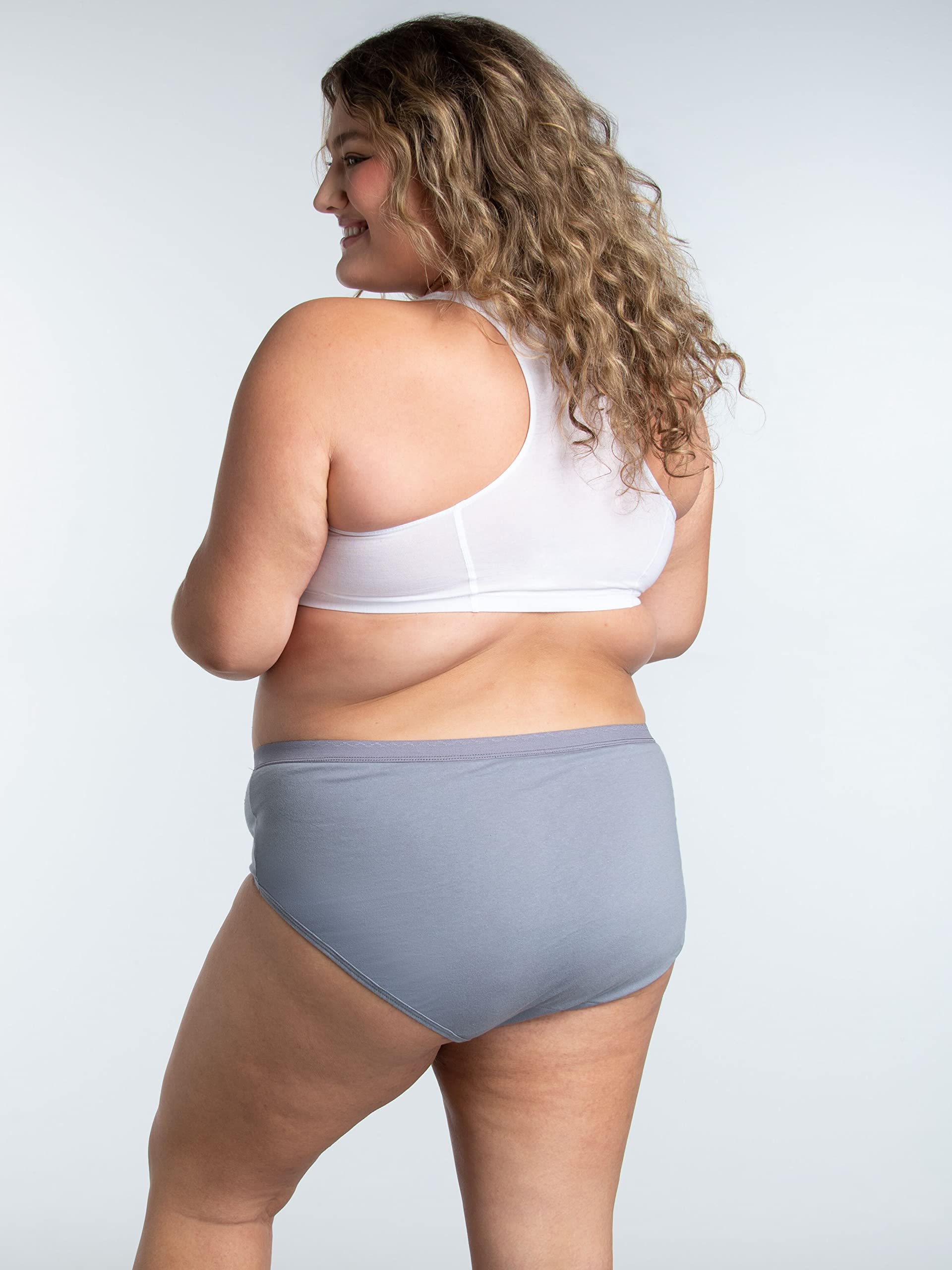 Fruit of the Loom Women's Plus Size Underwear, Fit for Me, Designed to Fit Your Curves