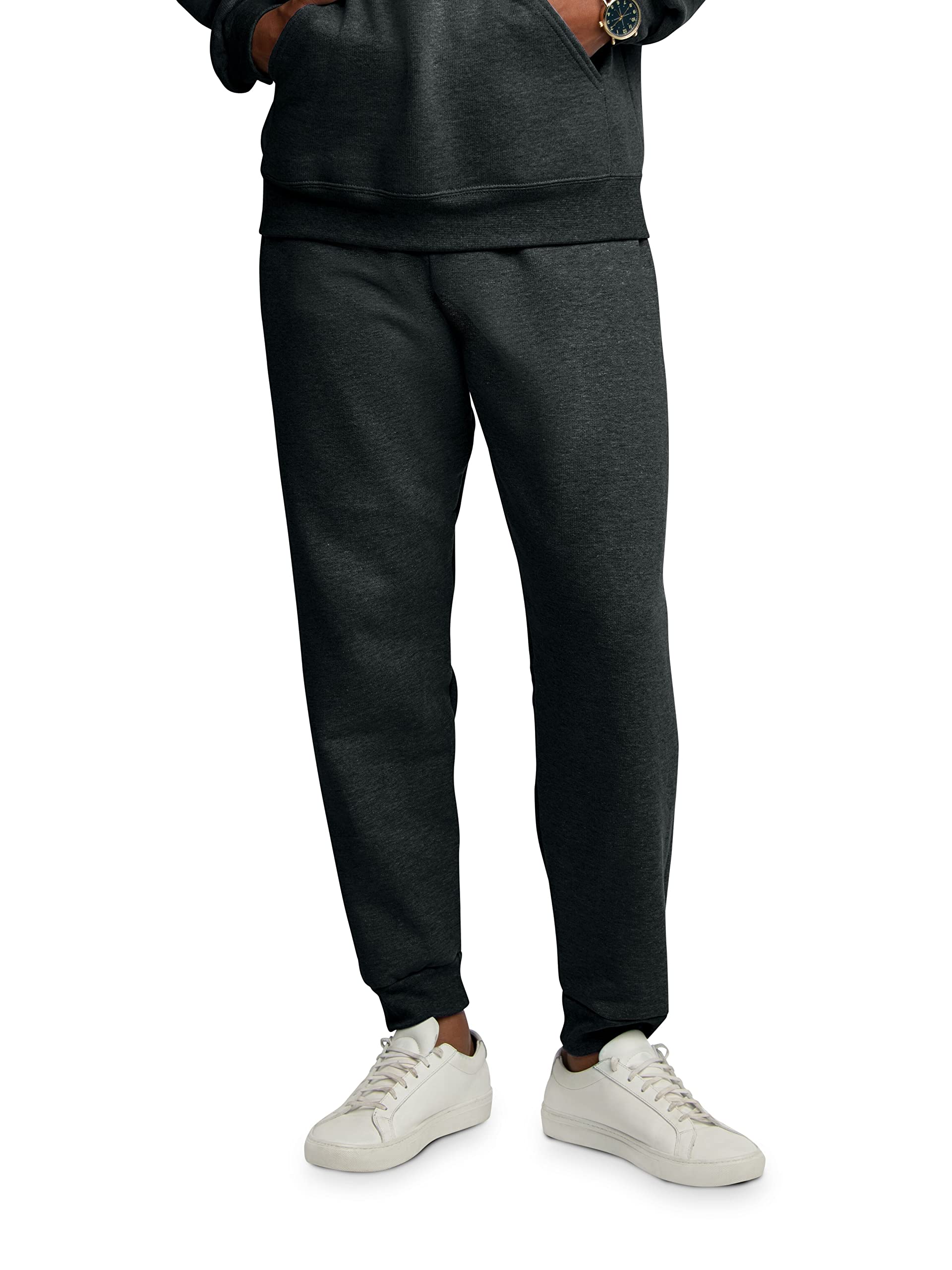 Fruit of the Loom Eversoft Fleece Joggers with Pockets, Relaxed Fit, Moisture Wicking, Breathable, Tapered Sweatpants