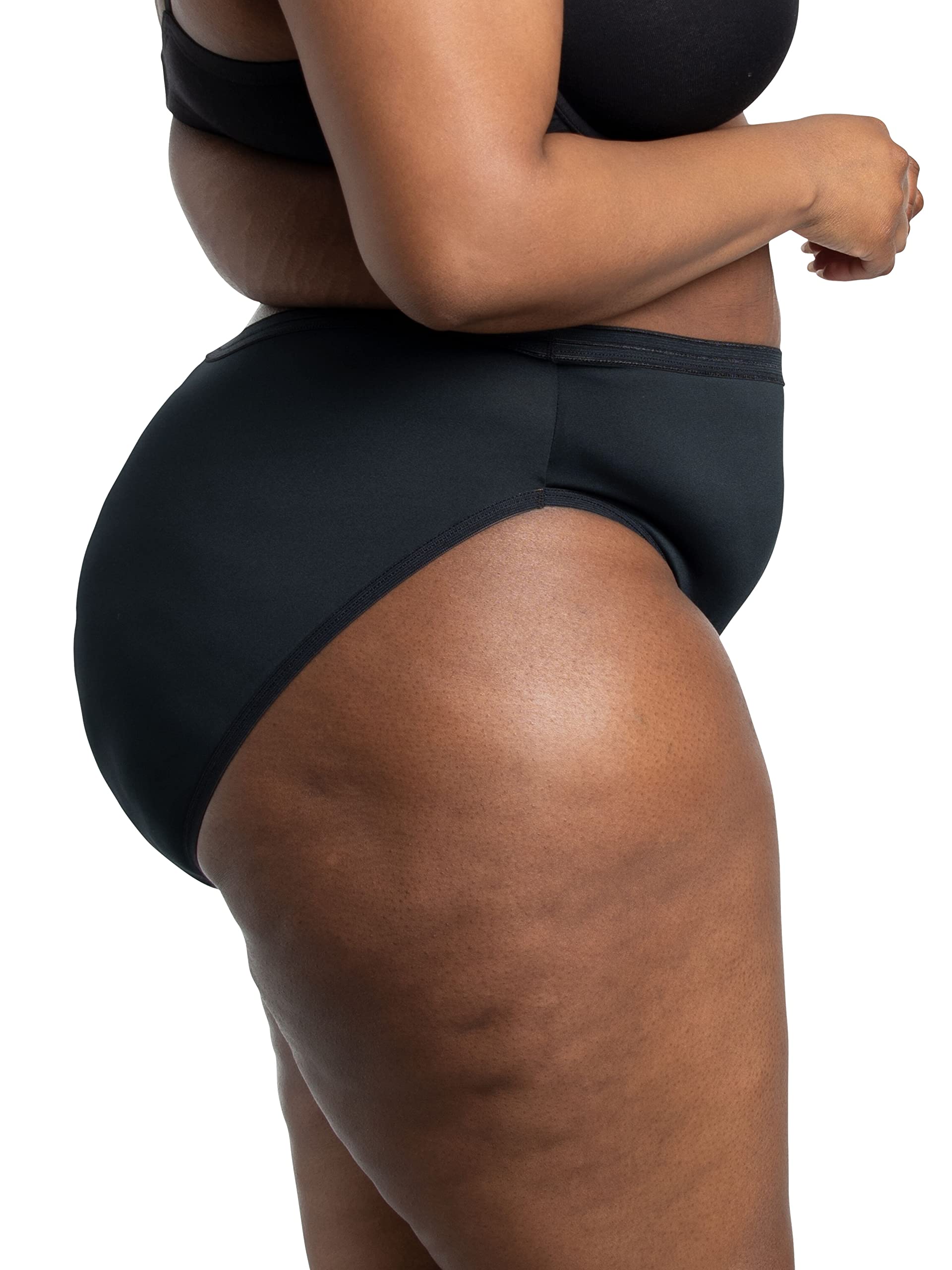 Fruit of the Loom Women's Lightweight Microfiber Underwear, Smooth Under Clothes, Available in Plus Size