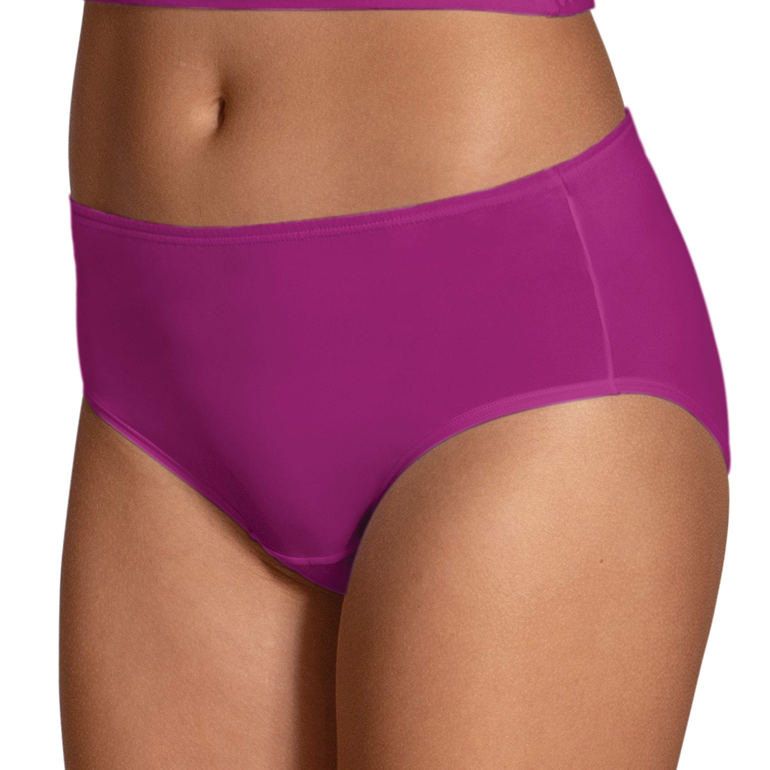 Fruit of the Loom Women's Eversoft Cotton Hipster Underwear, Tag Free & Breathable, Available in Plus Size