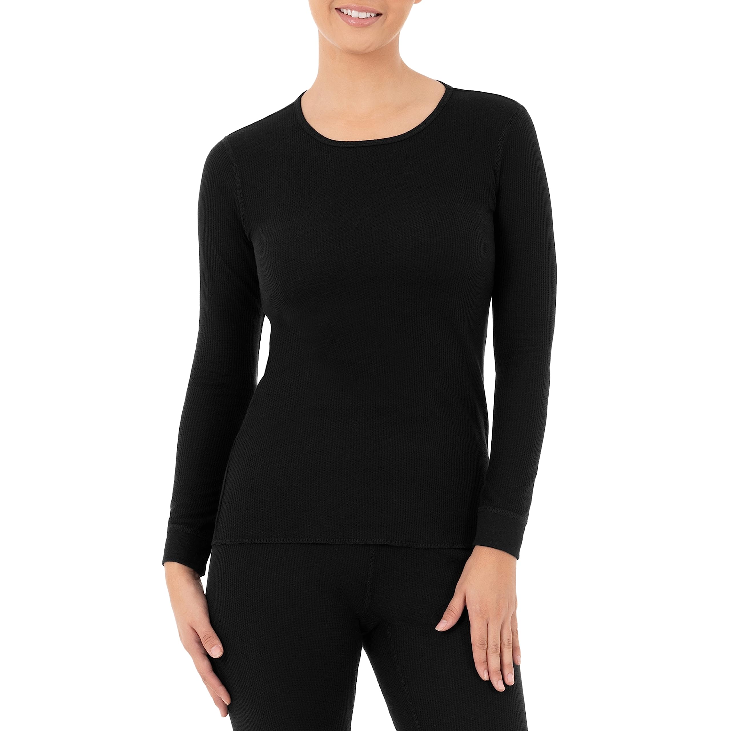 Fruit of the Loom womens Micro Waffle Premium Thermal Underwear Tee Shirt