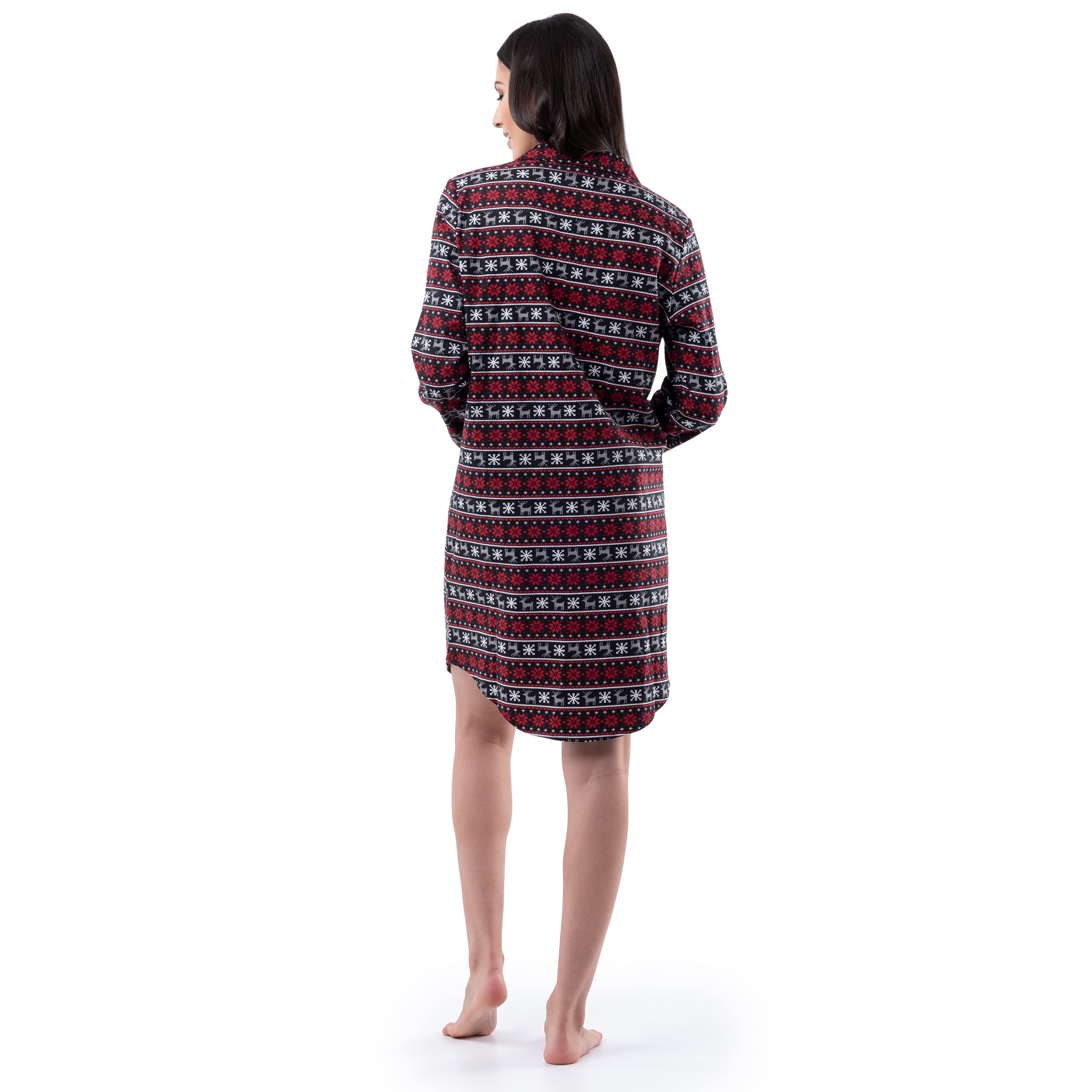 Fruit of the Loom Women's Flannel Sleep Shirt