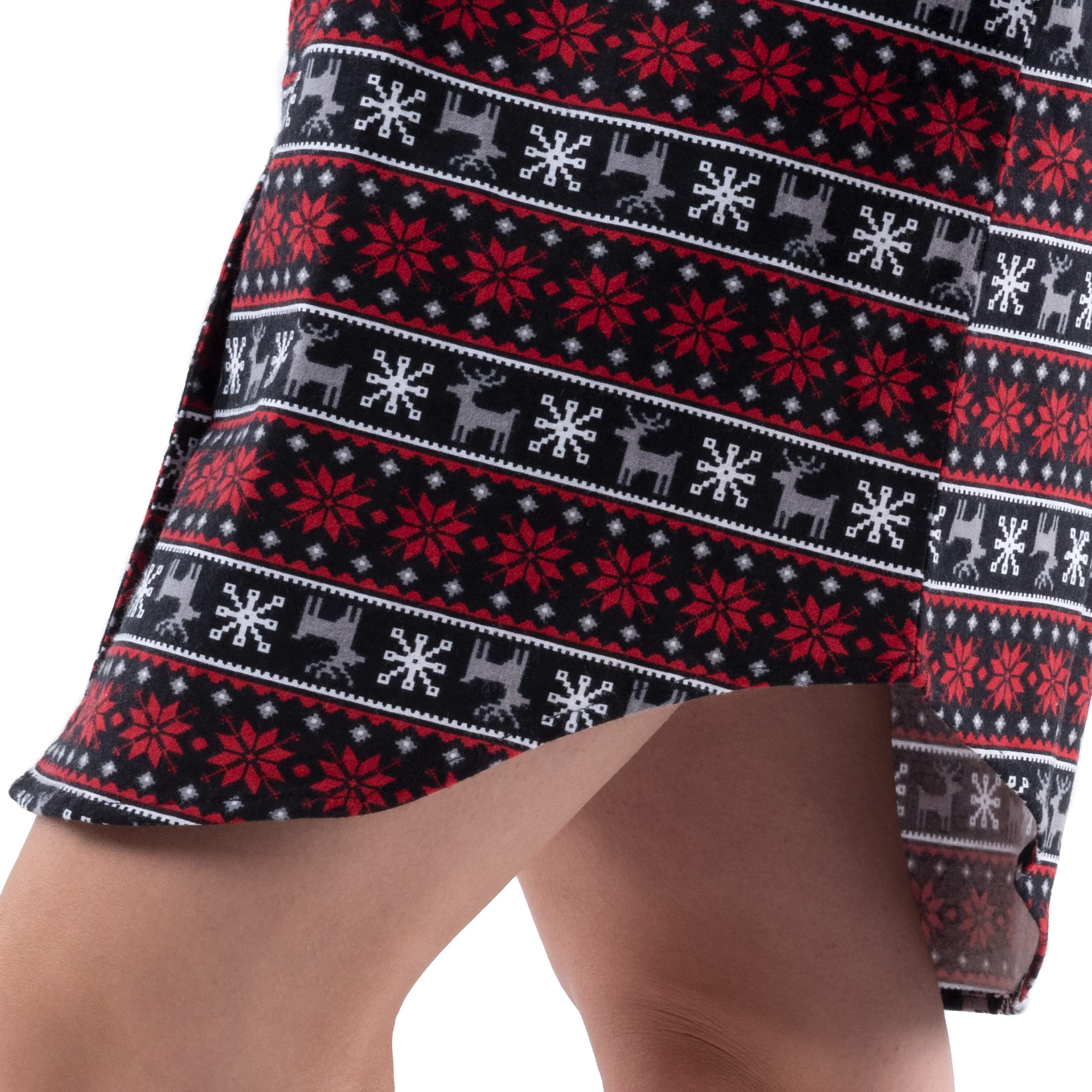 Fruit of the Loom Women's Flannel Sleep Shirt