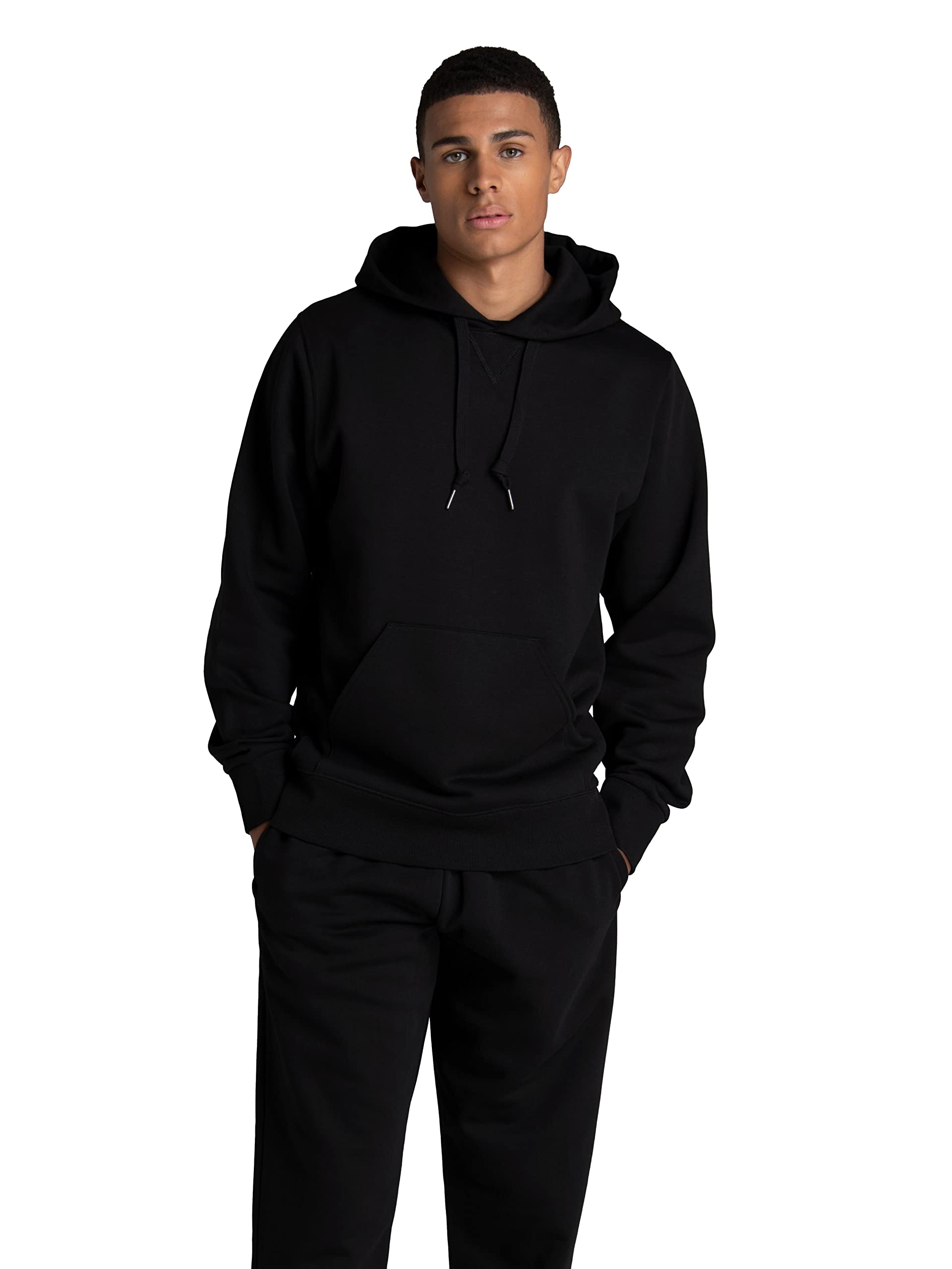 Fruit of the Loom Men's Crafted Comfort Fleece Crewneck Sweatshirts & Pullover Hoodies, Super Soft Cotton Blend, Sizes S-2X, Black, Small