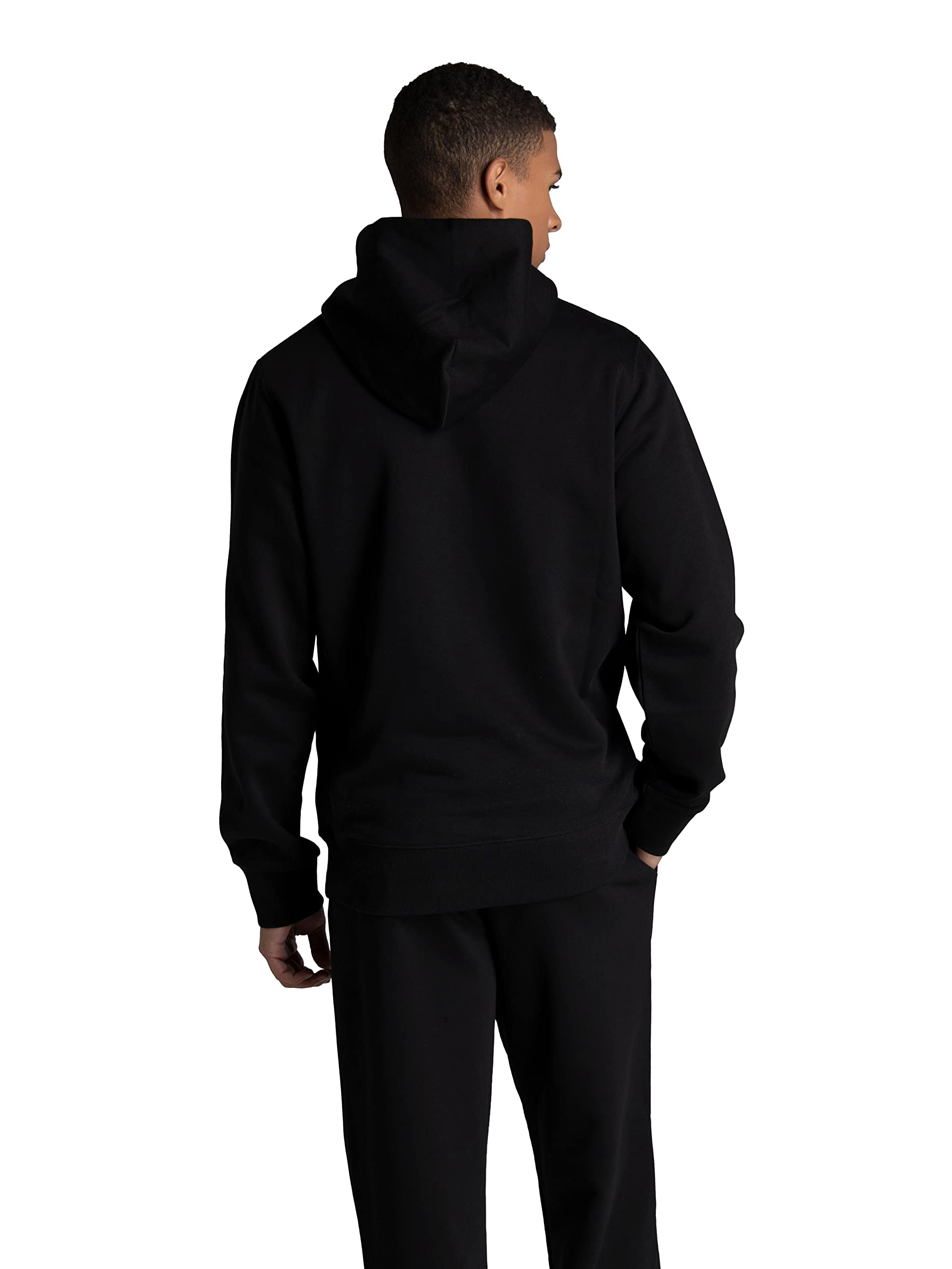 Fruit of the Loom Men's Crafted Comfort Fleece Crewneck Sweatshirts & Pullover Hoodies, Super Soft Cotton Blend, Sizes S-2X, Black, Small