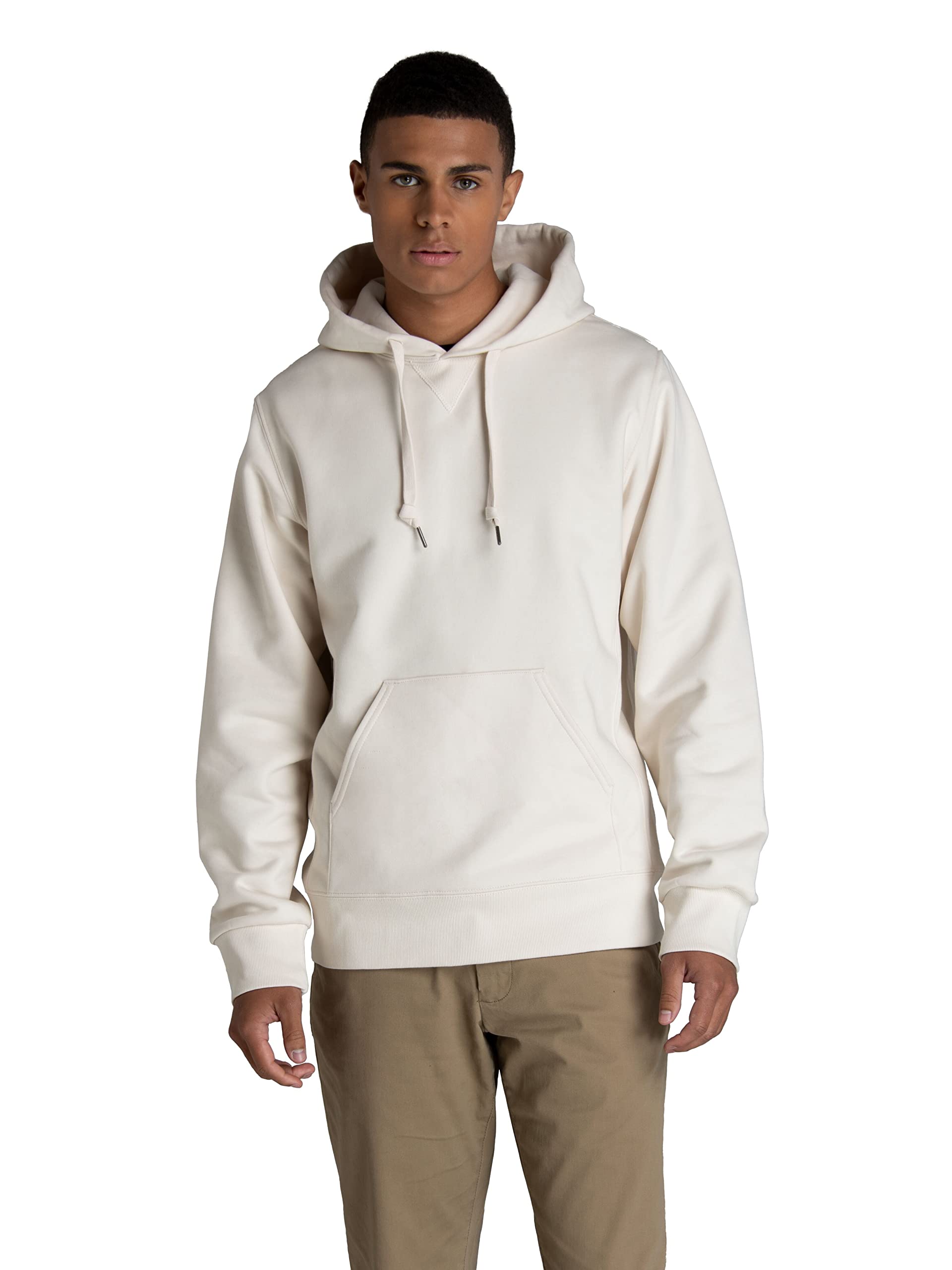 Fruit of the Loom Men's Crafted Comfort Fleece Crewneck Sweatshirts & Pullover Hoodies, Super Soft Cotton Blend, Sizes S-2X, Cream, Small