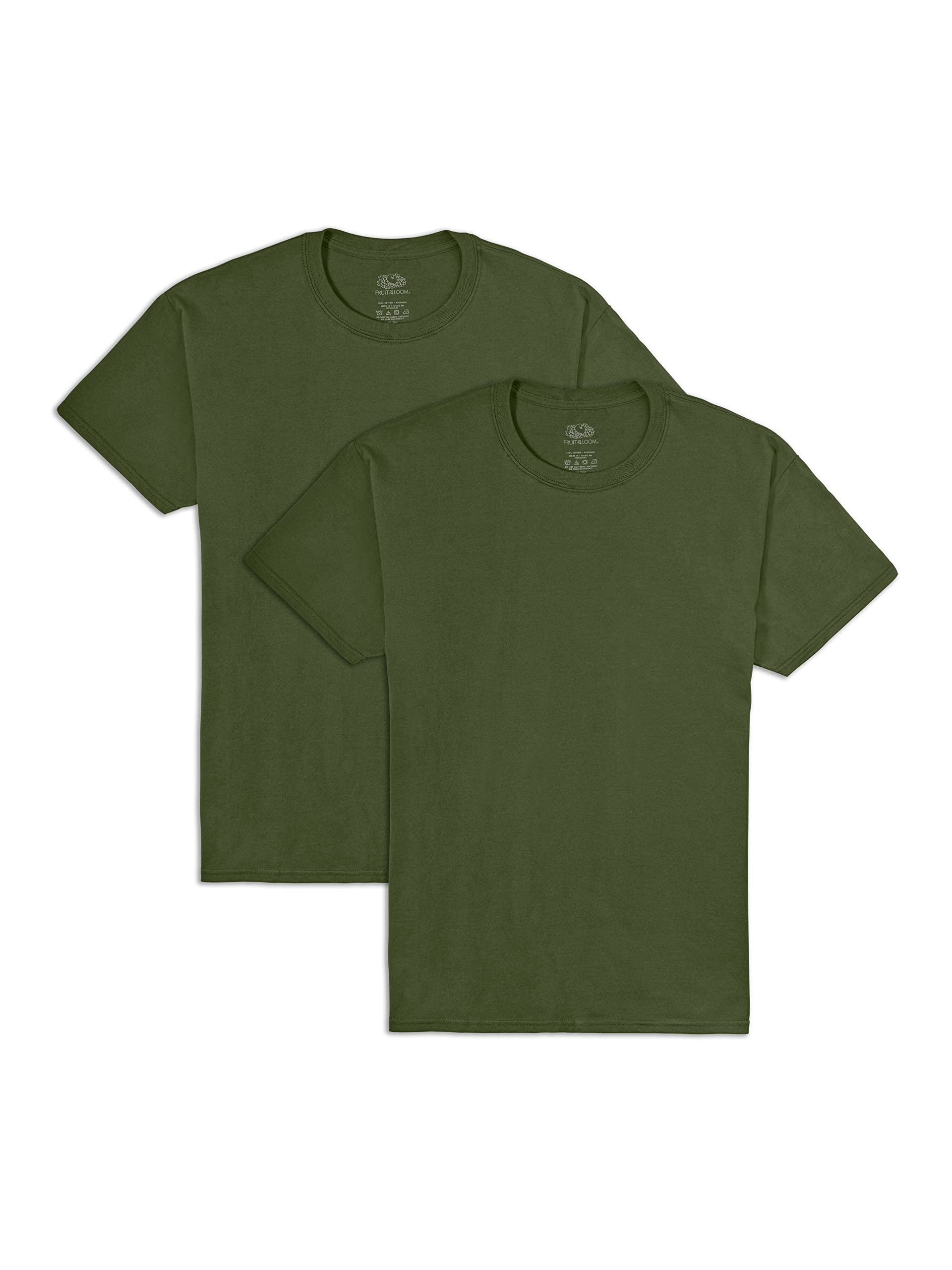 Fruit of the Loom Men's Eversoft Cotton T-Shirts, Breathable & Moisture Wicking with Odor Control, Sizes S-4X
