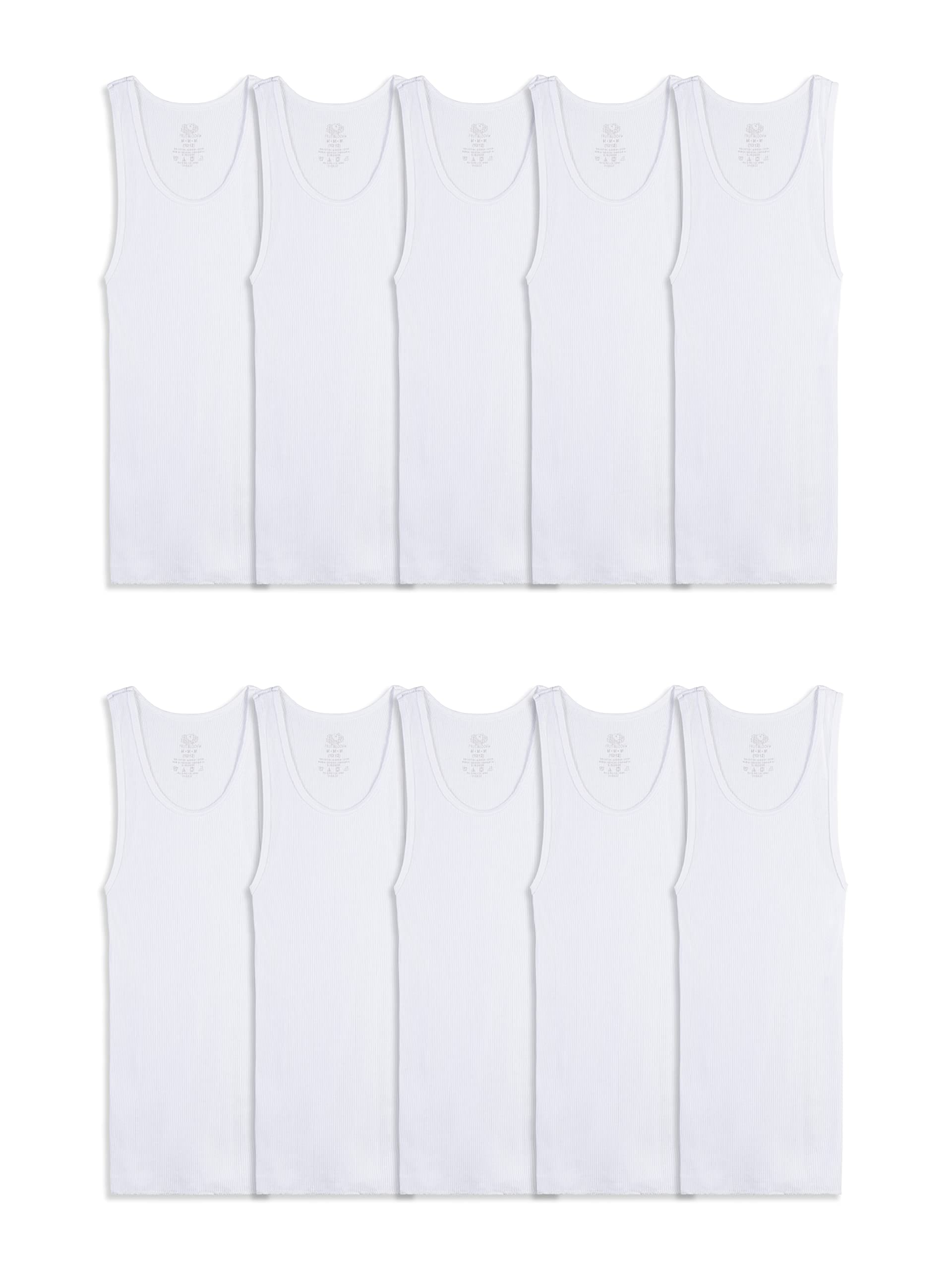 Fruit of the Loom Boys' Eversoft Cotton Undershirts, T Shirts & Tank Tops