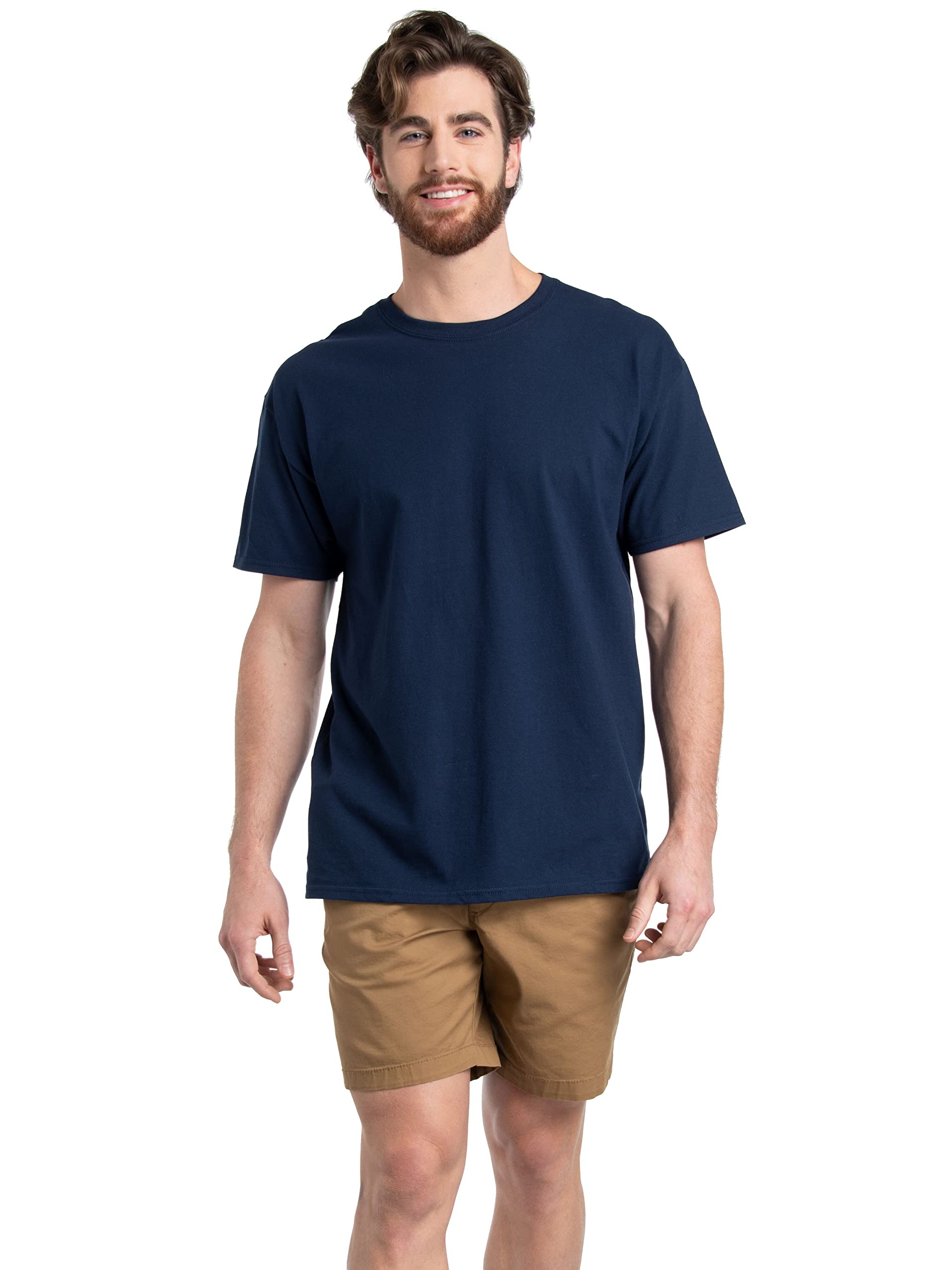 Fruit of the Loom Men's Eversoft Cotton T-Shirts, Breathable & Moisture Wicking with Odor Control, Sizes S-4X