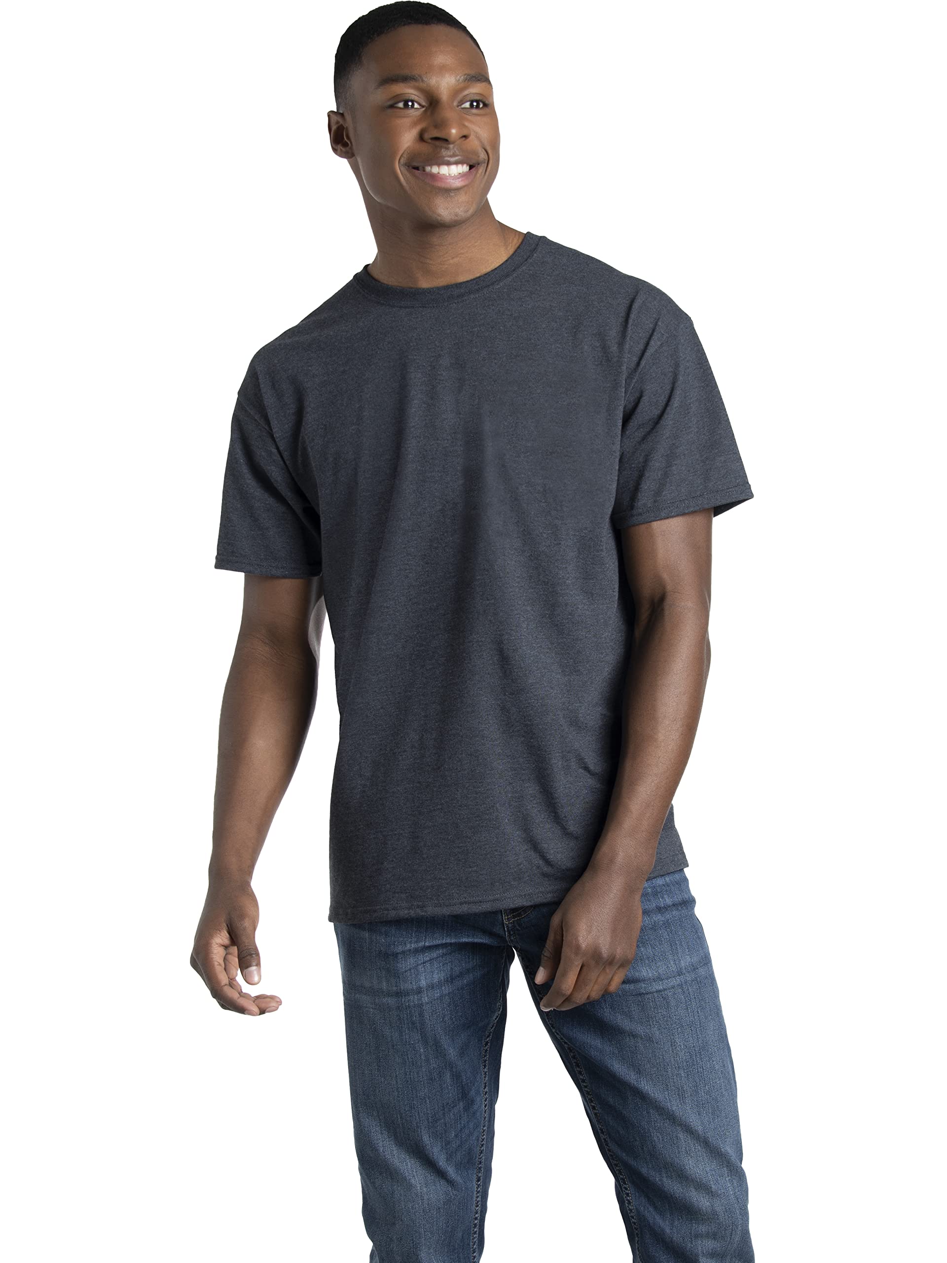 Fruit of the Loom Men's Eversoft Cotton T-Shirts, Breathable & Moisture Wicking with Odor Control, Sizes S-4X