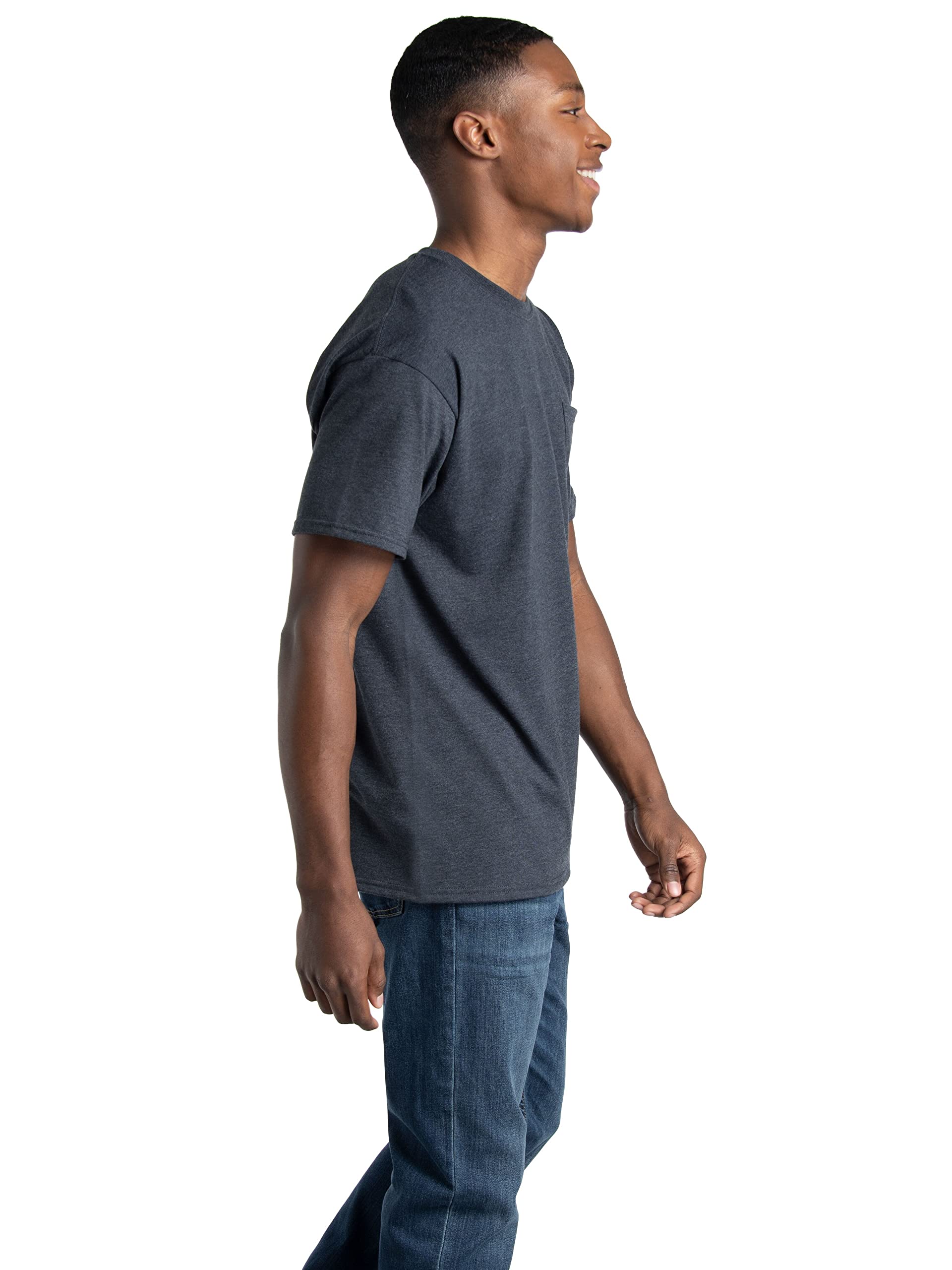 Fruit of the Loom Men's Eversoft Cotton T-Shirts, Breathable & Moisture Wicking with Odor Control, Sizes S-4X