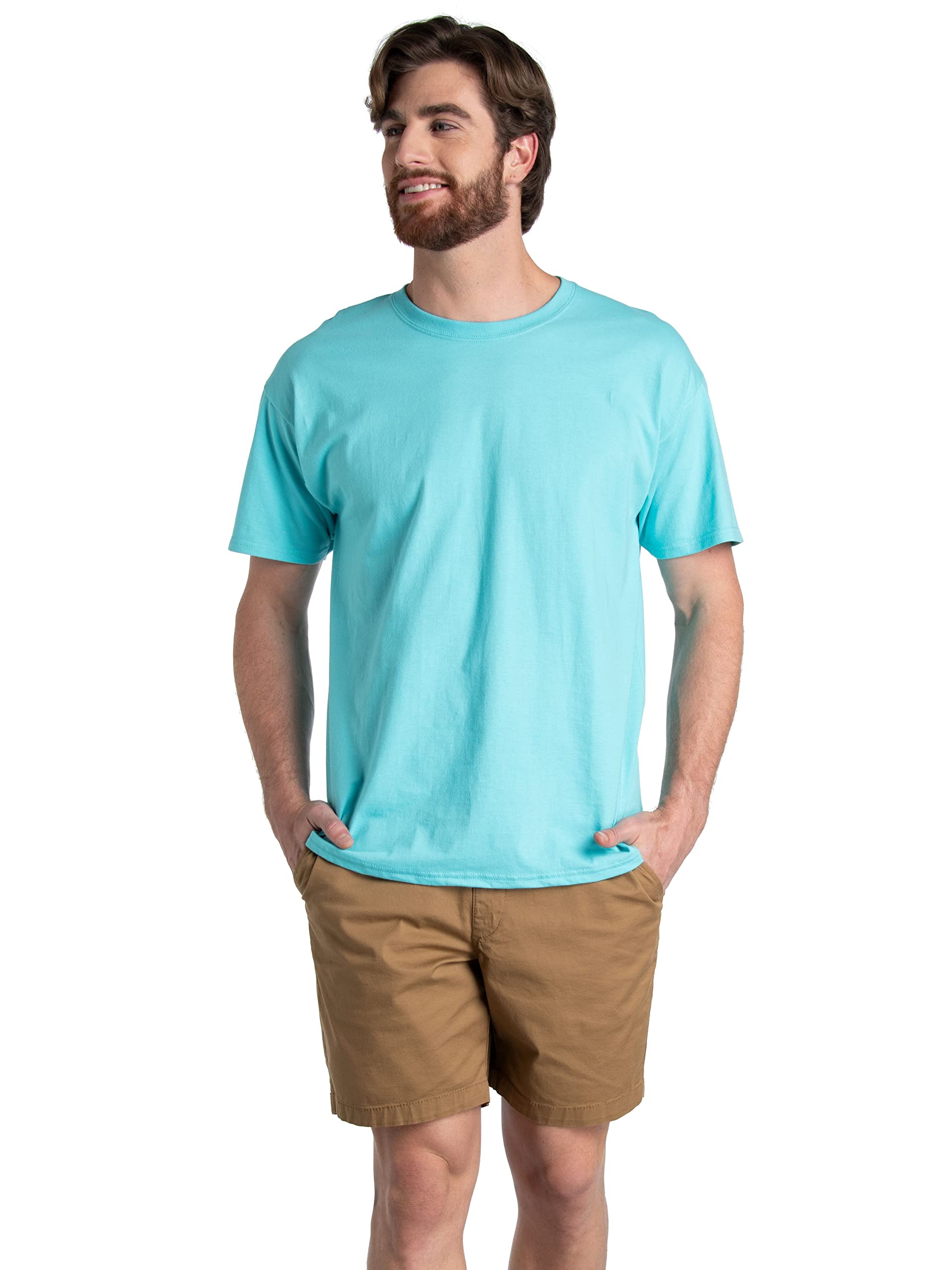 Fruit of the Loom Men's Eversoft Cotton T-Shirts, Breathable & Moisture Wicking with Odor Control, Sizes S-4X
