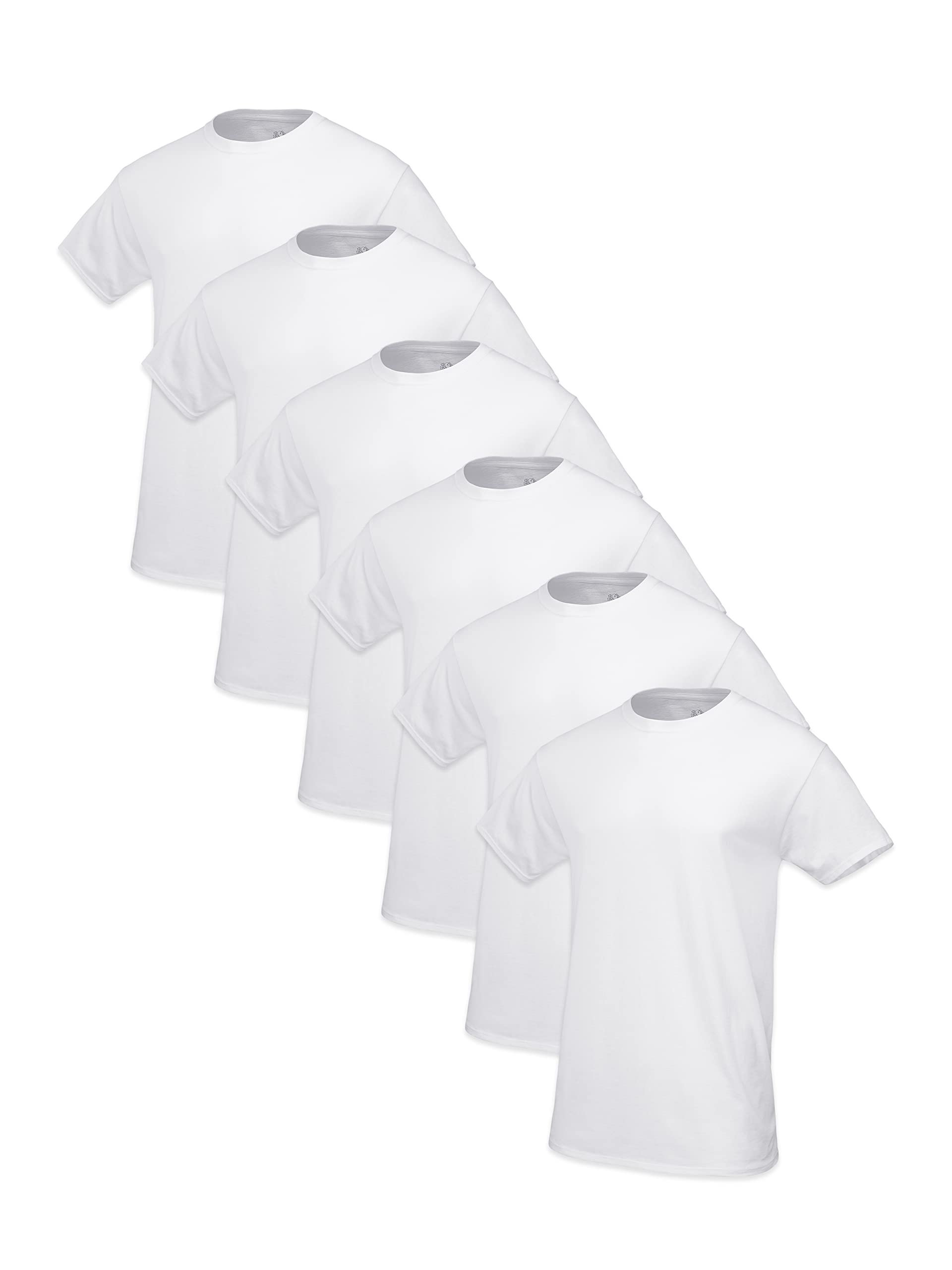 Fruit of the Loom Men's Eversoft Cotton Short Sleeve Pocket T-Shirts, Breathable & Tag Free