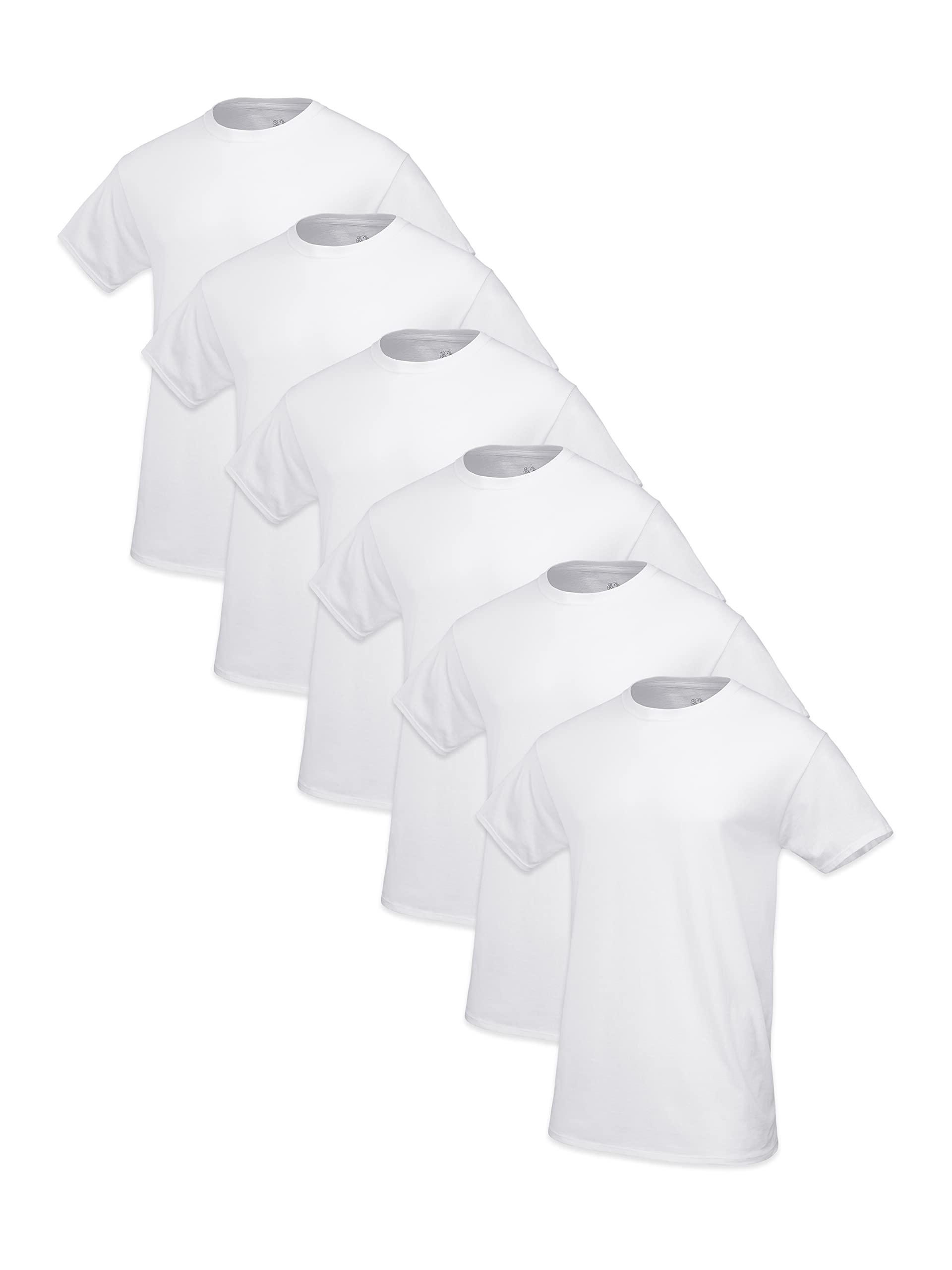 Fruit of the Loom Men's Eversoft Cotton Short Sleeve Pocket T-Shirts, Breathable & Tag Free