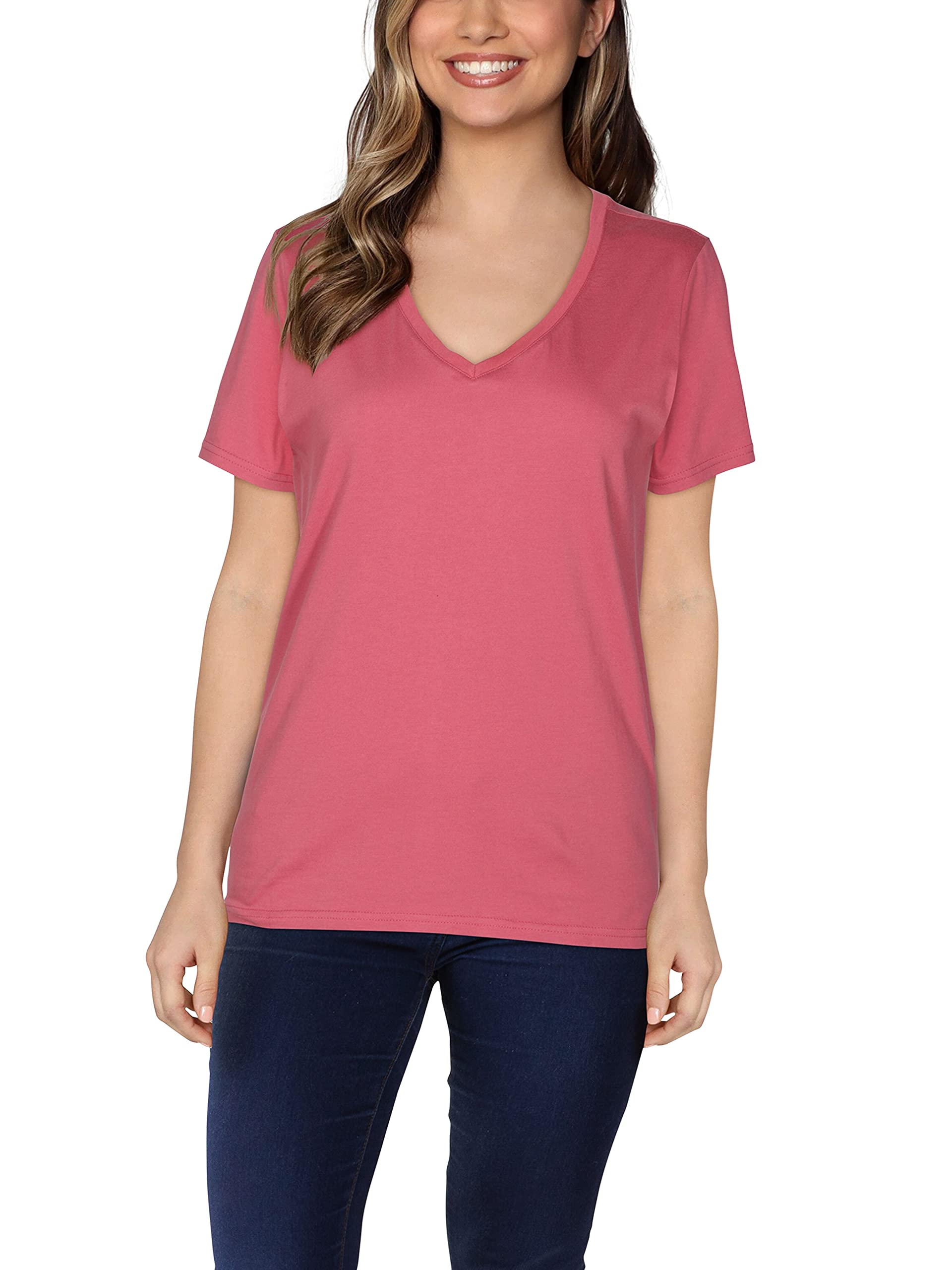 Fruit of the Loom Women’s Crafted Comfort™ Pima Cotton Short Sleeve T-shirts