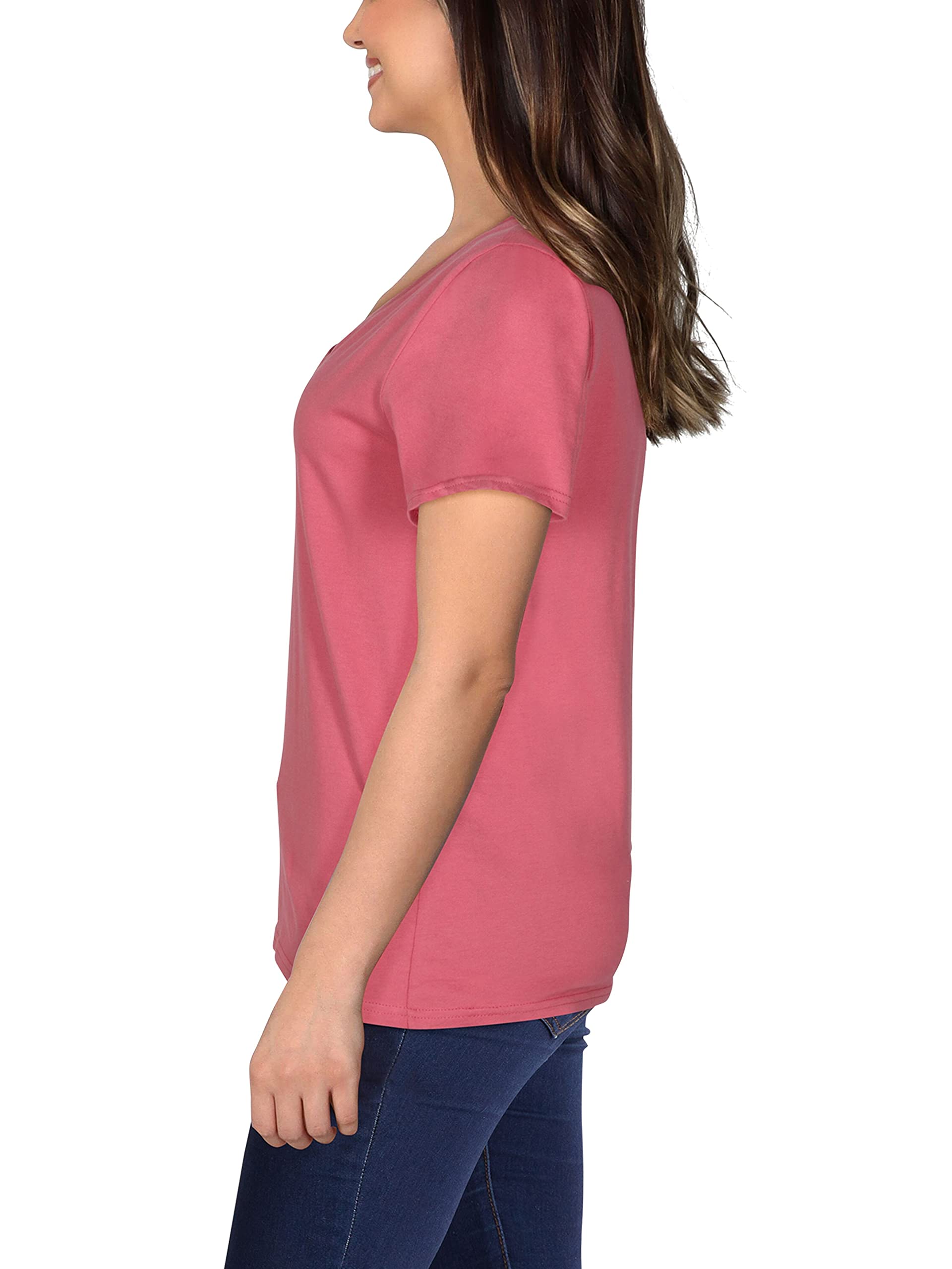 Fruit of the Loom Women’s Crafted Comfort™ Pima Cotton Short Sleeve T-shirts