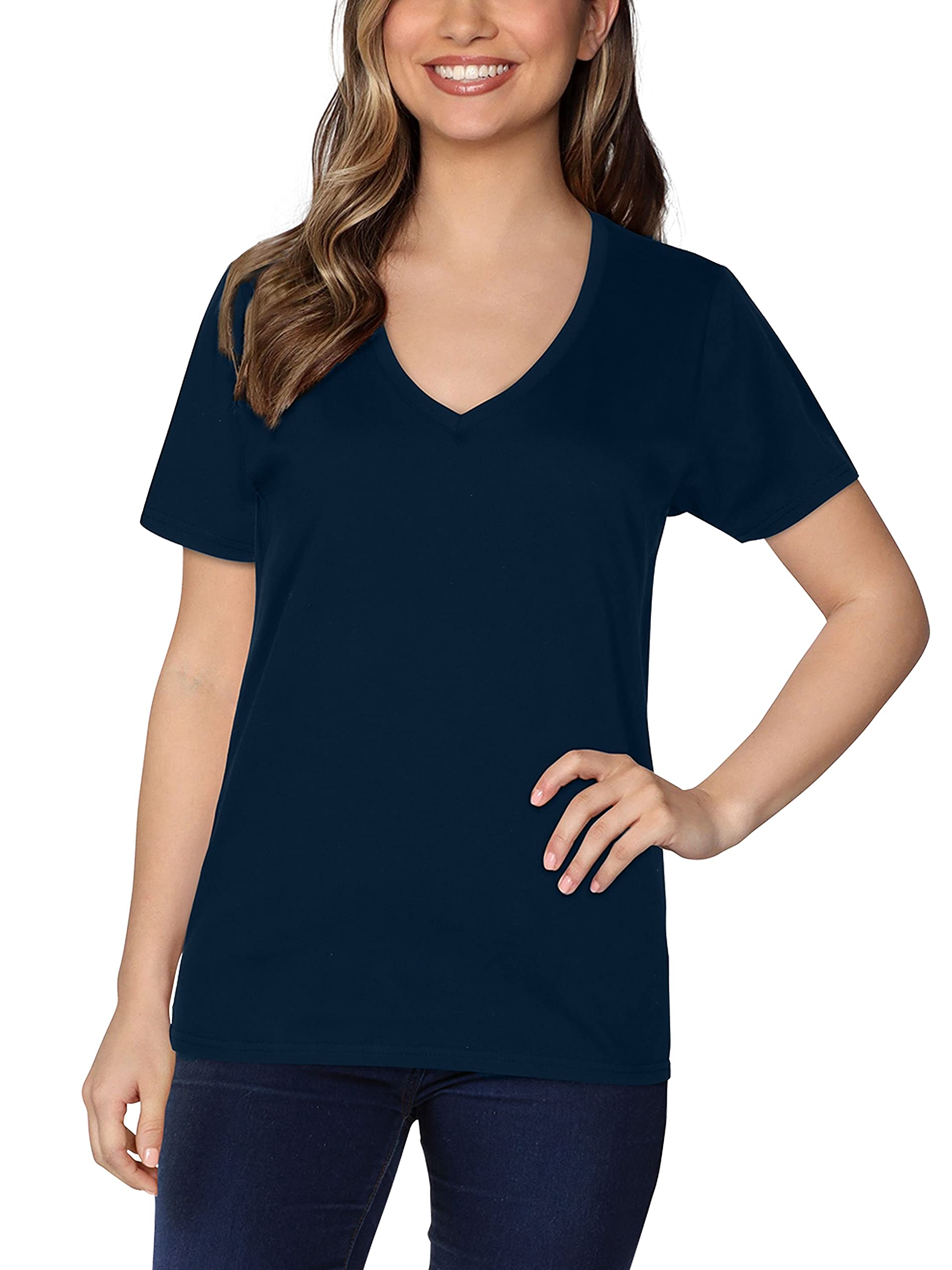 Fruit of the Loom Women’s Crafted Comfort™ Pima Cotton Short Sleeve T-shirts