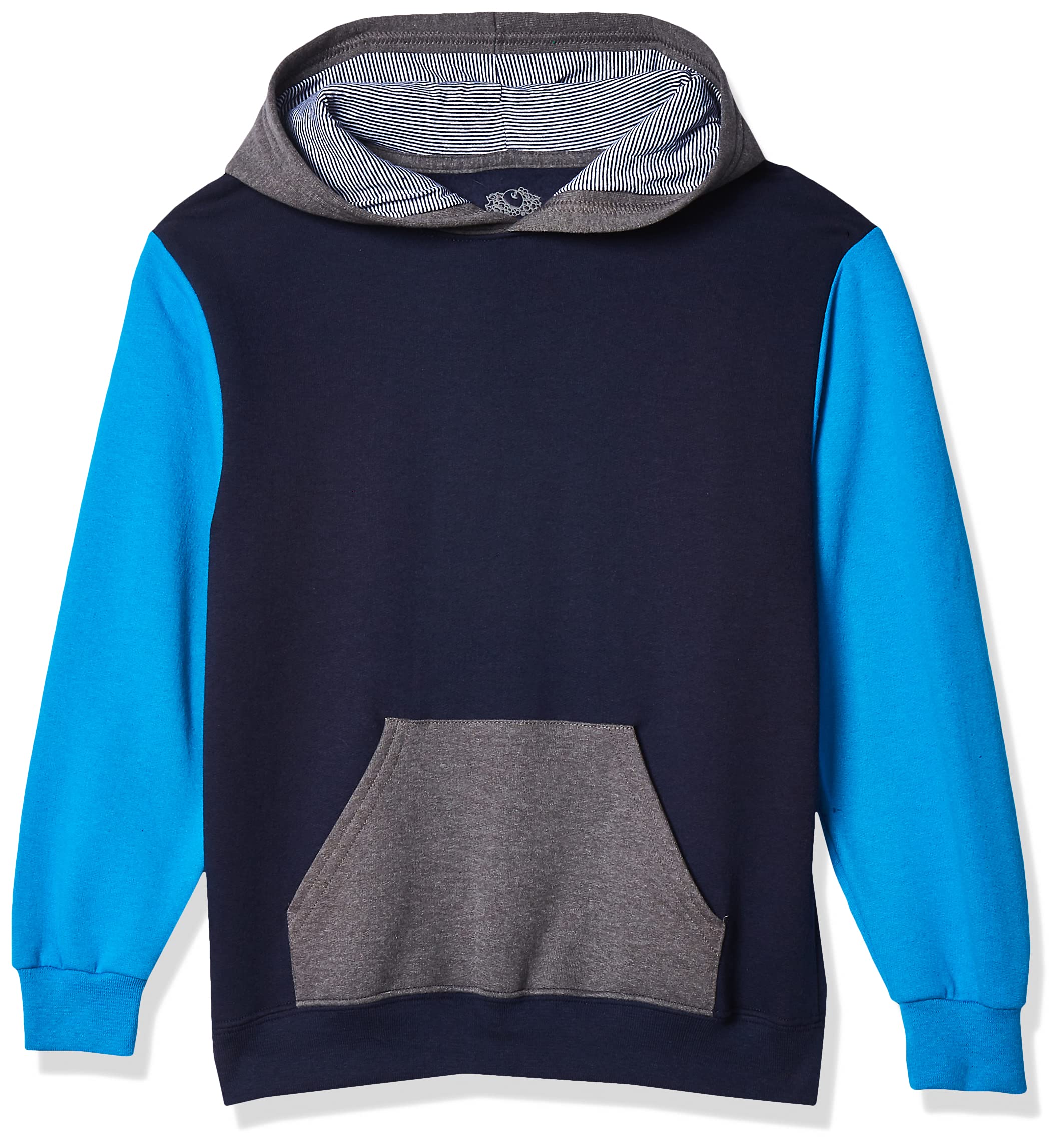 Fruit of the Loom boys Fleece Sweatshirts, Hoodies, Sweatpants & Joggers Shirt, Pullover - Navy/Pacific Blue, Small US