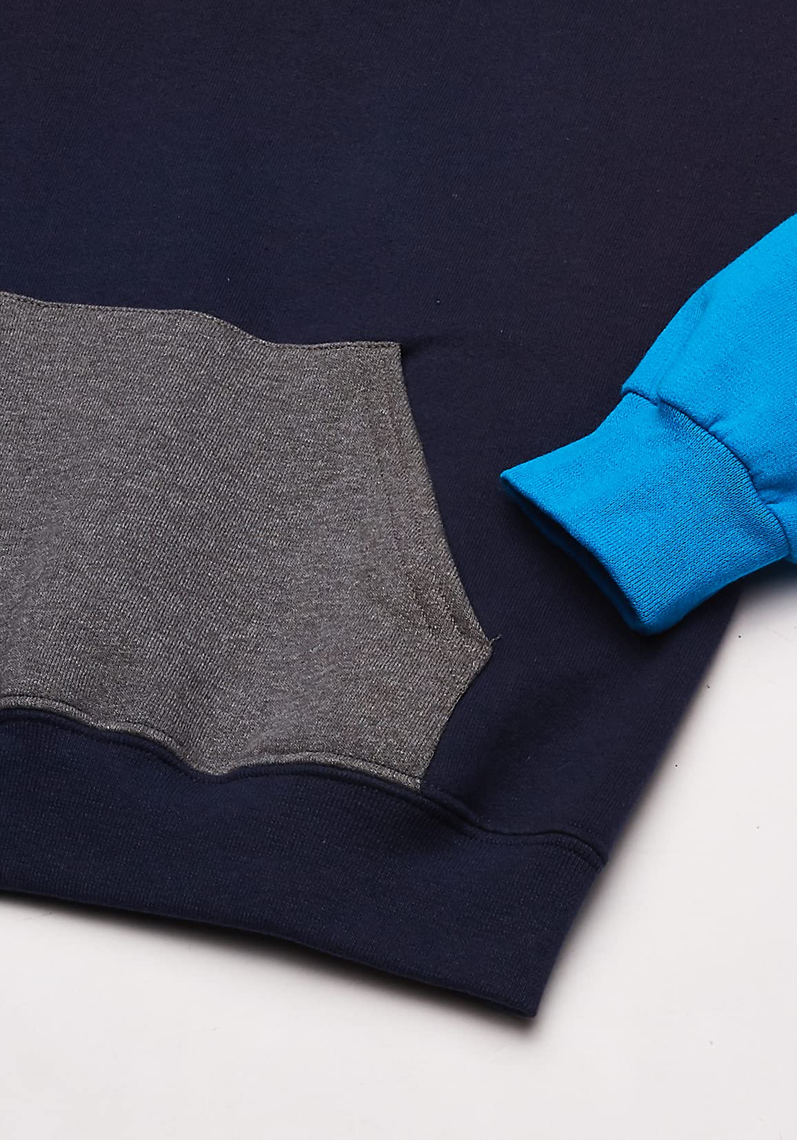 Fruit of the Loom boys Fleece Sweatshirts, Hoodies, Sweatpants & Joggers Shirt, Pullover - Navy/Pacific Blue, Small US