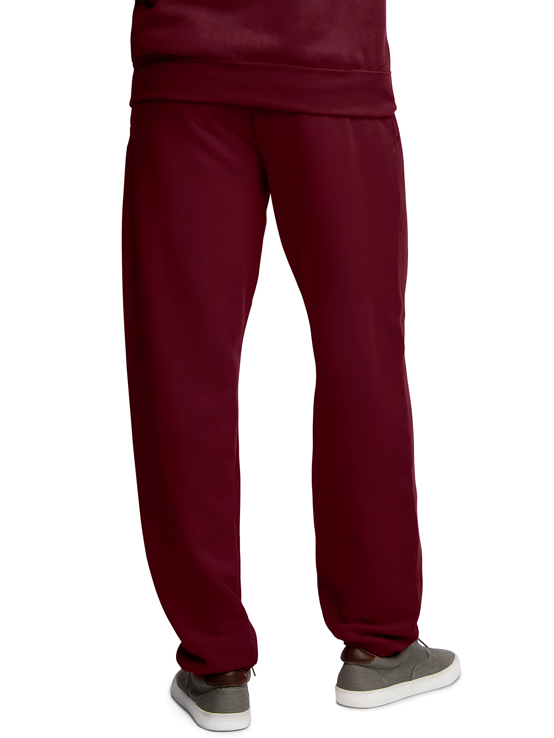 Fruit of the Loom Eversoft Fleece Elastic Bottom Sweatpants with Pockets, Relaxed Fit, Moisture Wicking, Breathable