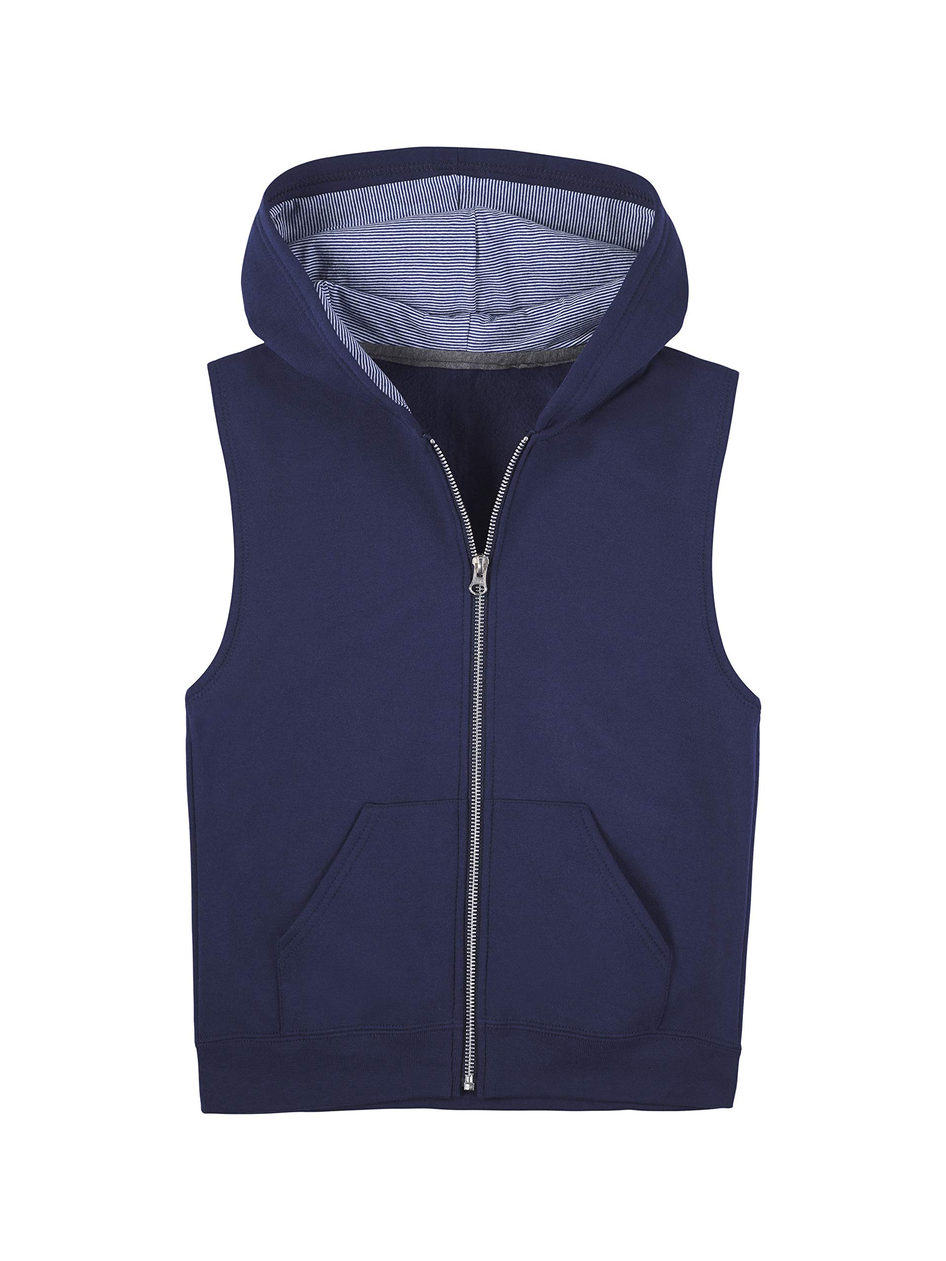 Fruit of the Loom boys Fleece & Sweatpants Vest, Vest - Navy, Small US