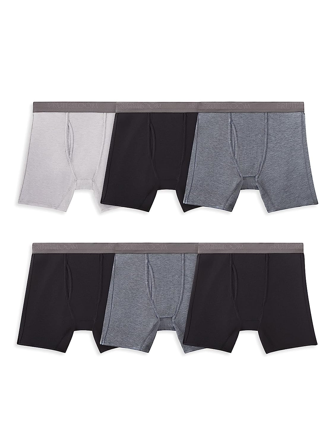 Fruit of the Loom Men's 360 Stretch Boxer Briefs, High Performance Stretch, Quick Dry & Moisture Wicking
