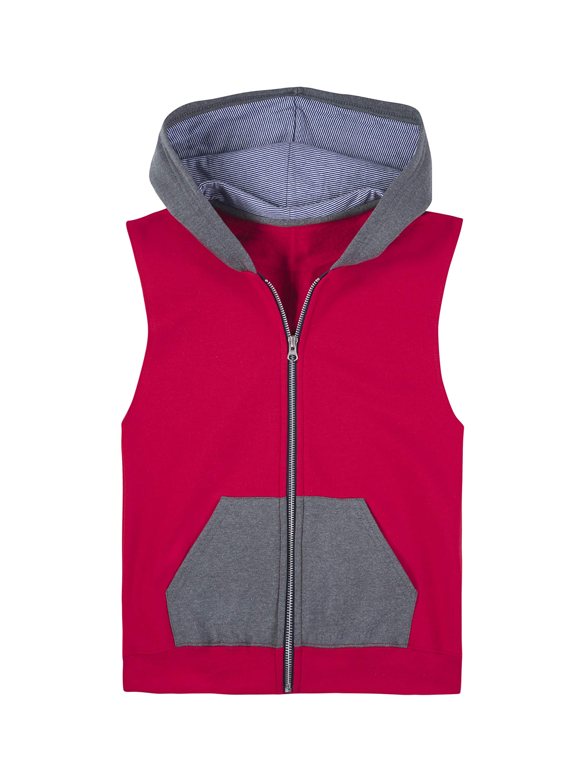 Fruit of the Loom boys Fleece & Sweatpants Vest, Vest - True Red, Small US