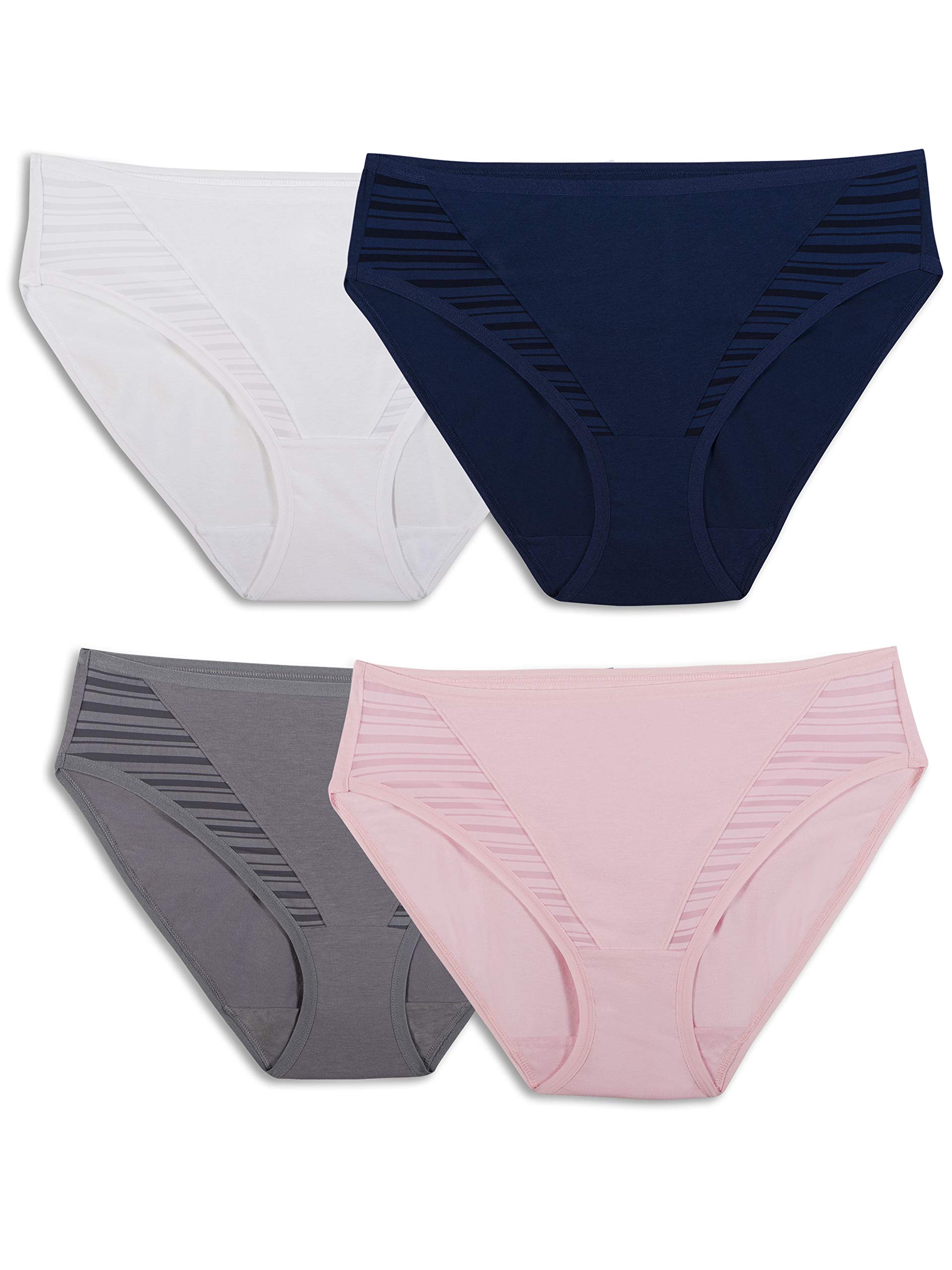 Fruit of the Loom Women's Breathable Underwear, Moisture Wicking Keeps You Cool & Comfortable, Available in Plus Size
