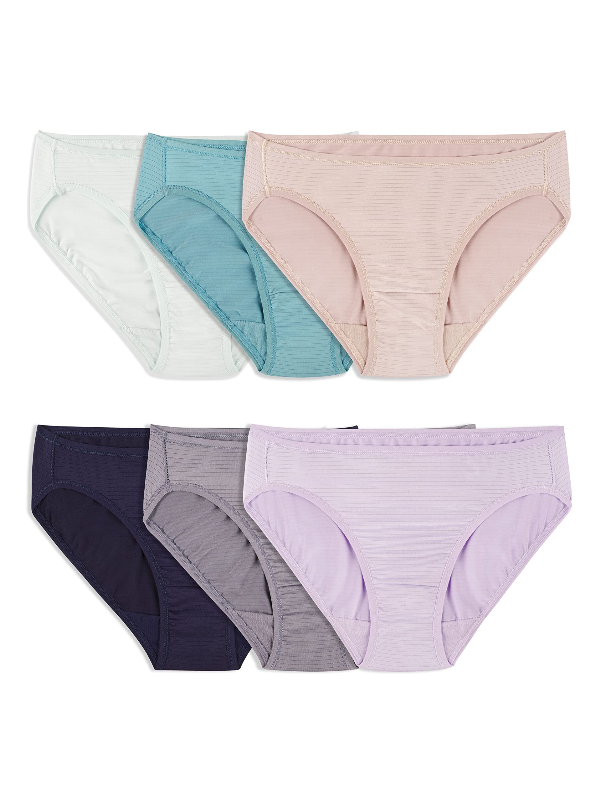 Fruit of the Loom Women's Breathable Underwear, Moisture Wicking Keeps You Cool & Comfortable, Available in Plus Size