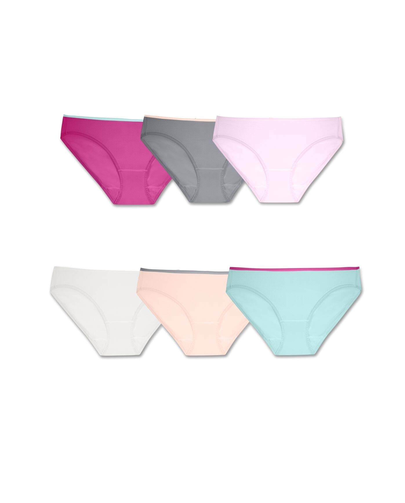 Fruit of the Loom Women's Breathable Underwear, Moisture Wicking Keeps You Cool & Comfortable, Available in Plus Size