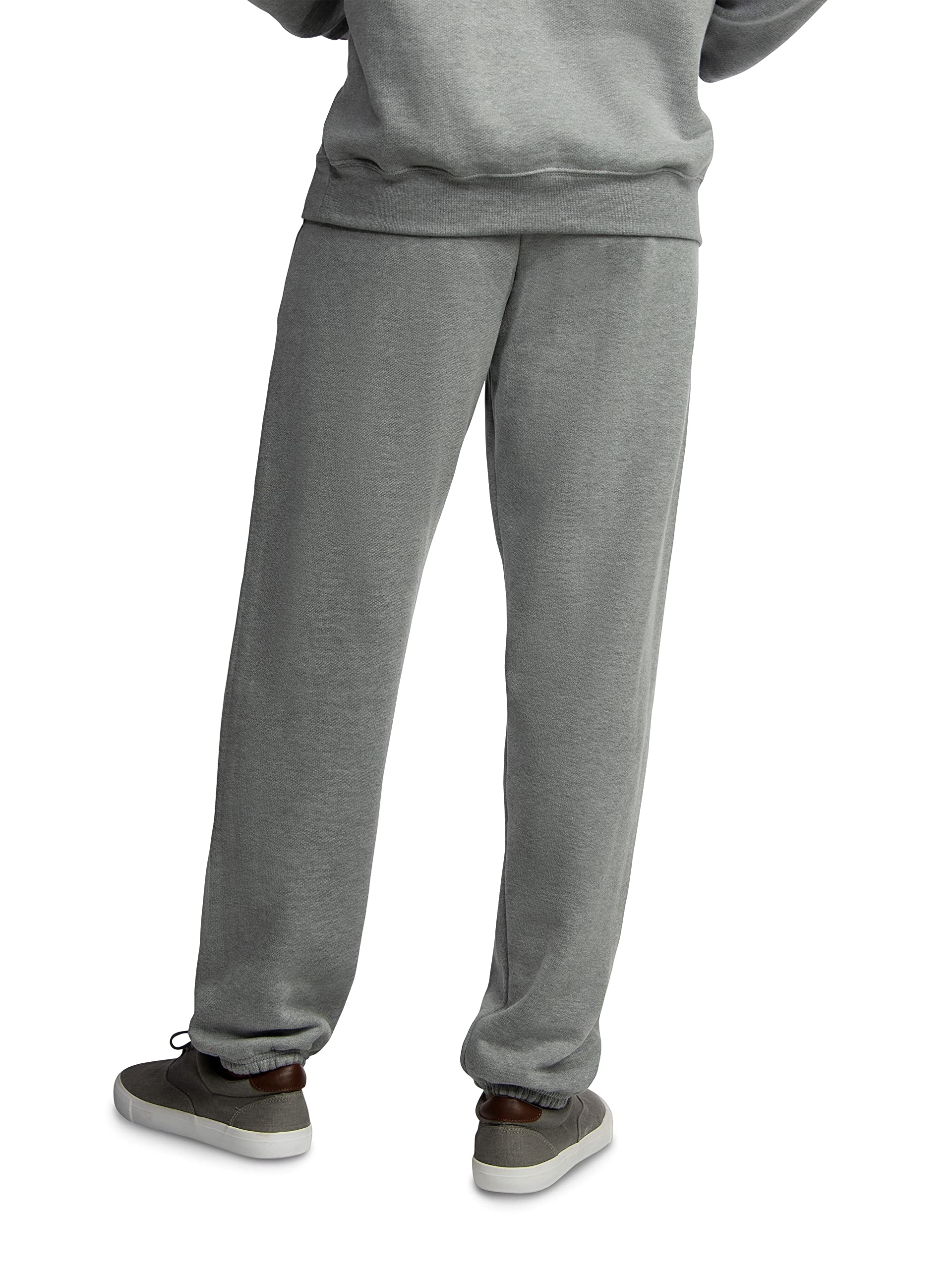 Fruit of the Loom Men's Eversoft Fleece Elastic Bottom Sweatpants with Pockets, Relaxed Fit, Moisture Wicking, Breathable