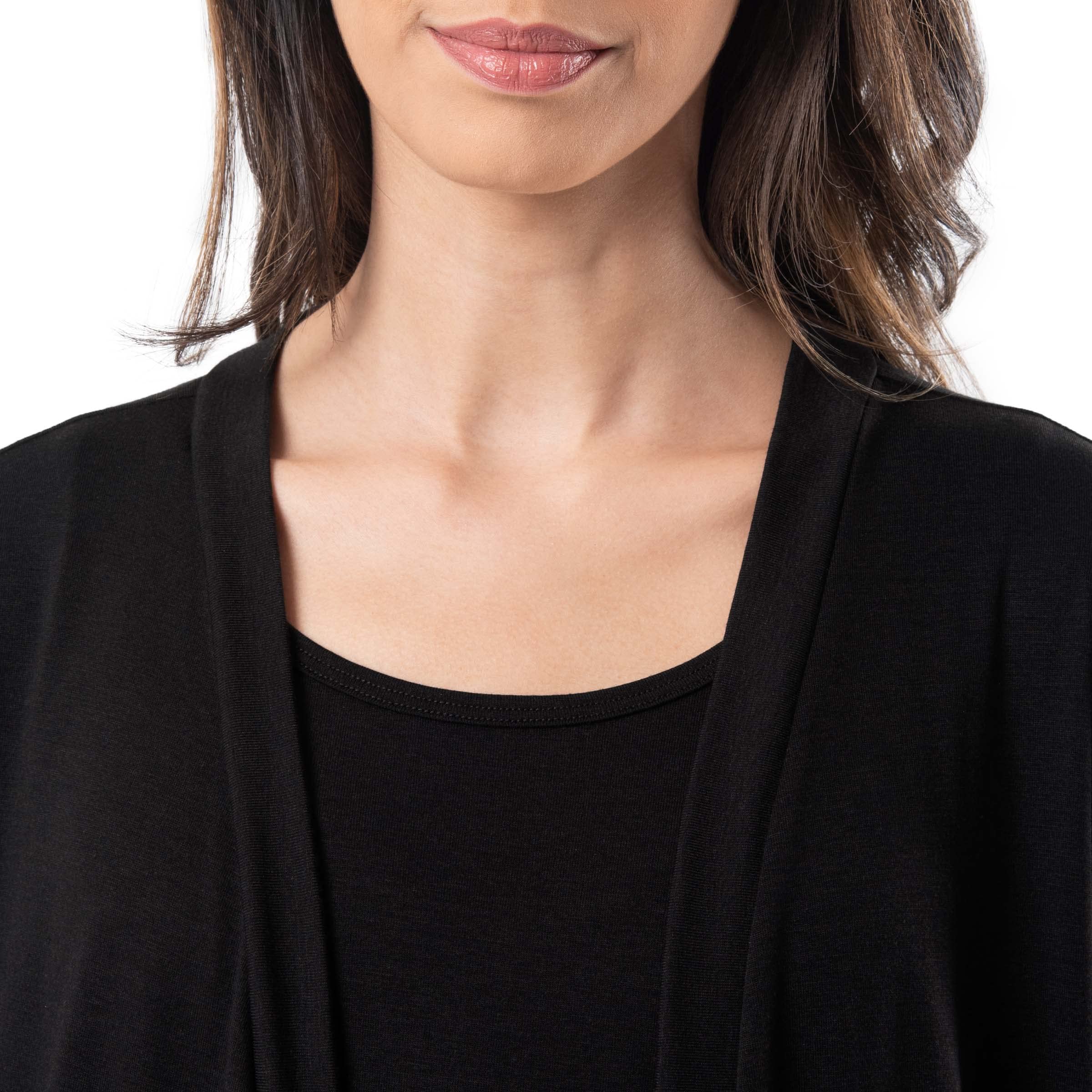Fruit of the Loom womens Breathable Tank Top, Pant, and Cardigan Sleep Set