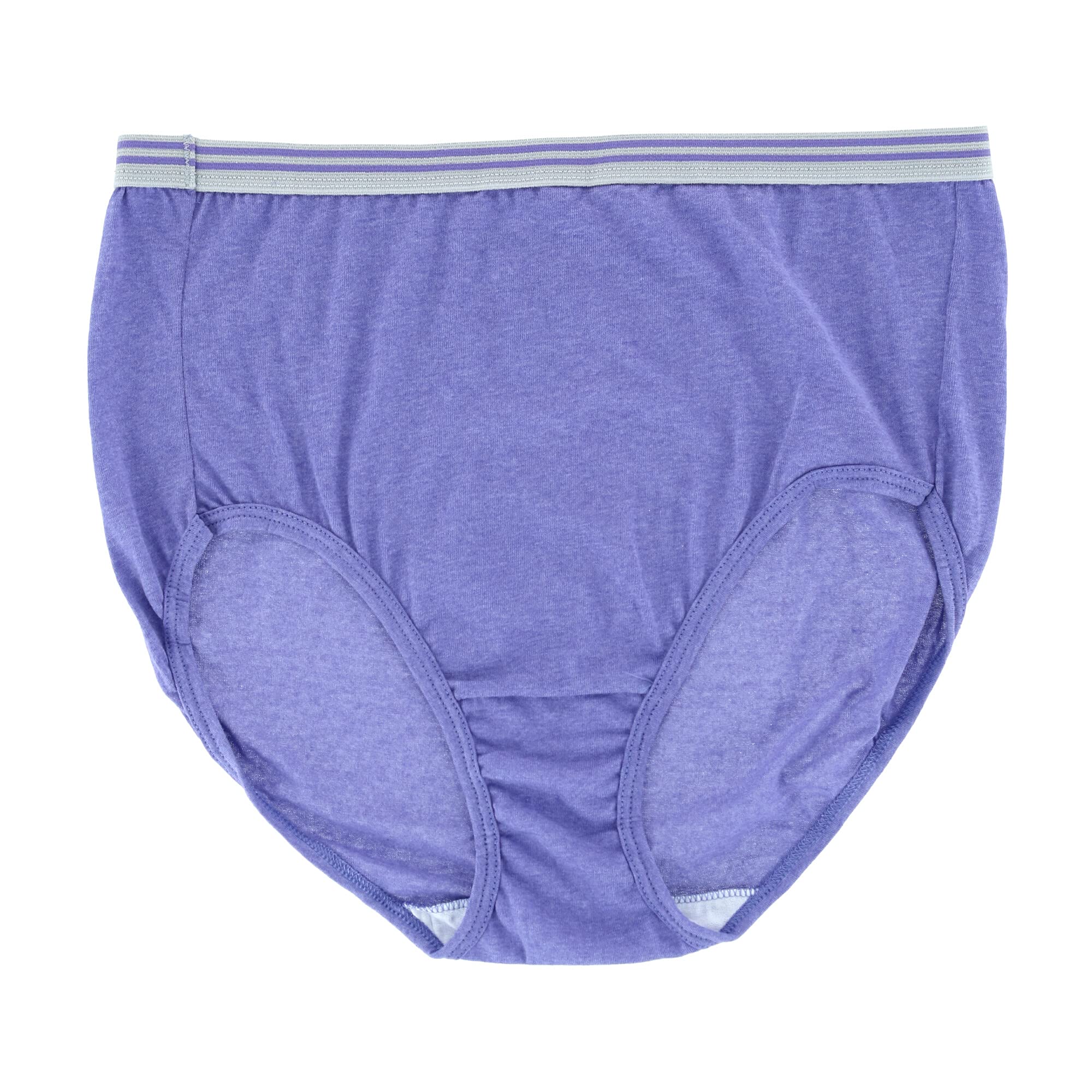 Fruit of the Loom Women's Plus-Size Fit For Me Women's Heather Briefs, 6 Pack Underwear, -Assorted, 11