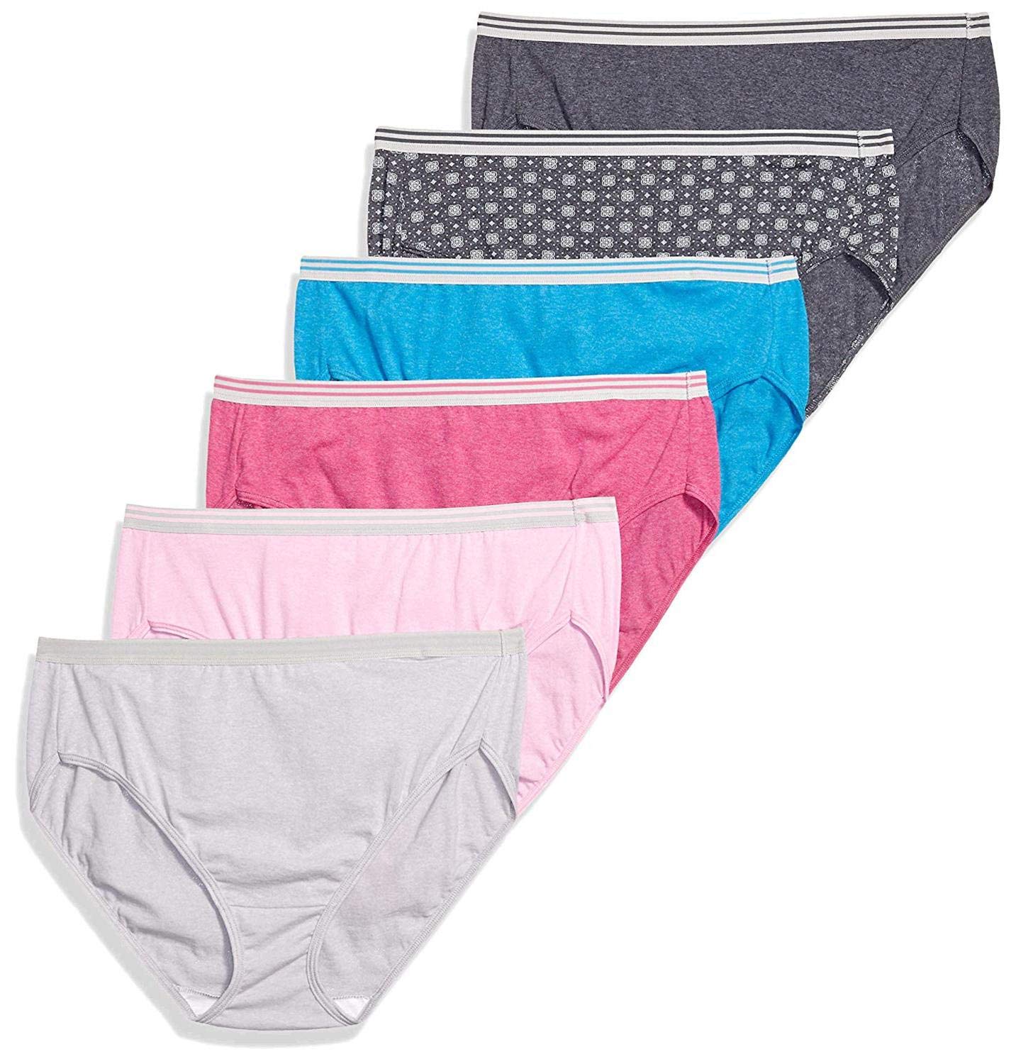 Fruit of the Loom Women's Plus Size Underwear, Fit for Me, Designed to Fit Your Curves