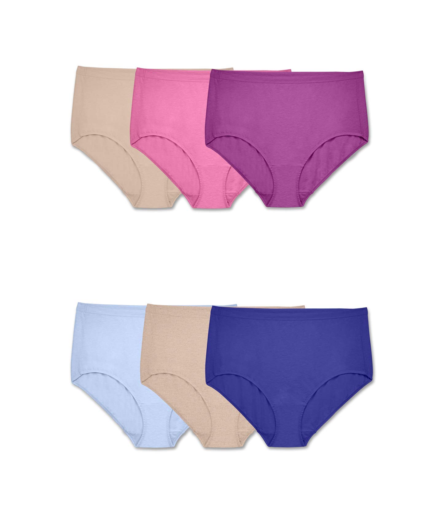 Fruit of the Loom Women's Plus Size Underwear, Fit for Me, Designed to Fit Your Curves