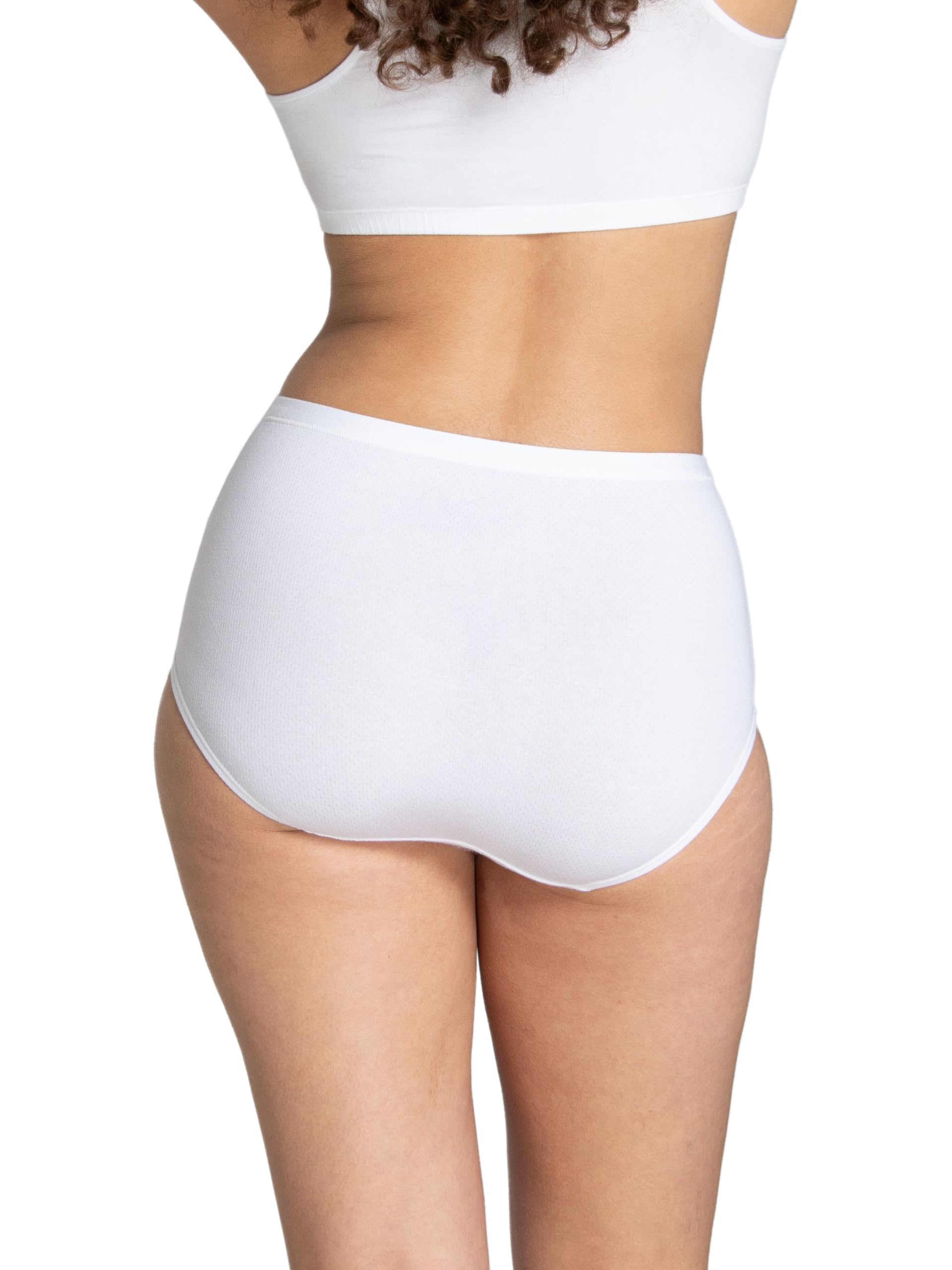 Fruit of the Loom Women's Breathable Underwear, Moisture Wicking Keeps You Cool & Comfortable, Available in Plus Size