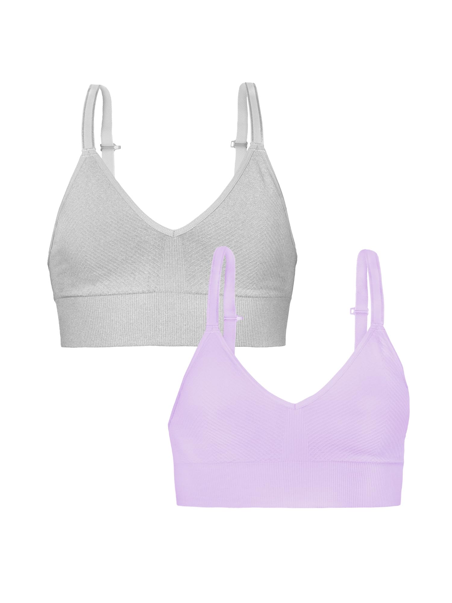 Fruit of the Loom A Fresh Collection So Comfy 2-Pack Women's Seamless Bralettes – Your New Everyday Essential