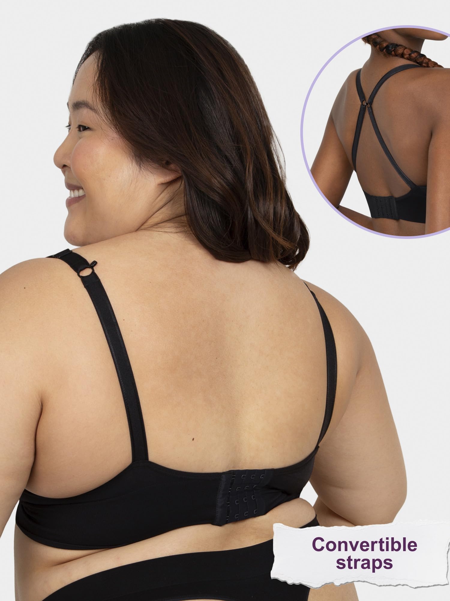Fruit of the Loom: A Fresh Collection Confidence Booster 2 Pack Women's Seamless Push Up Bras for Lifted Comfort