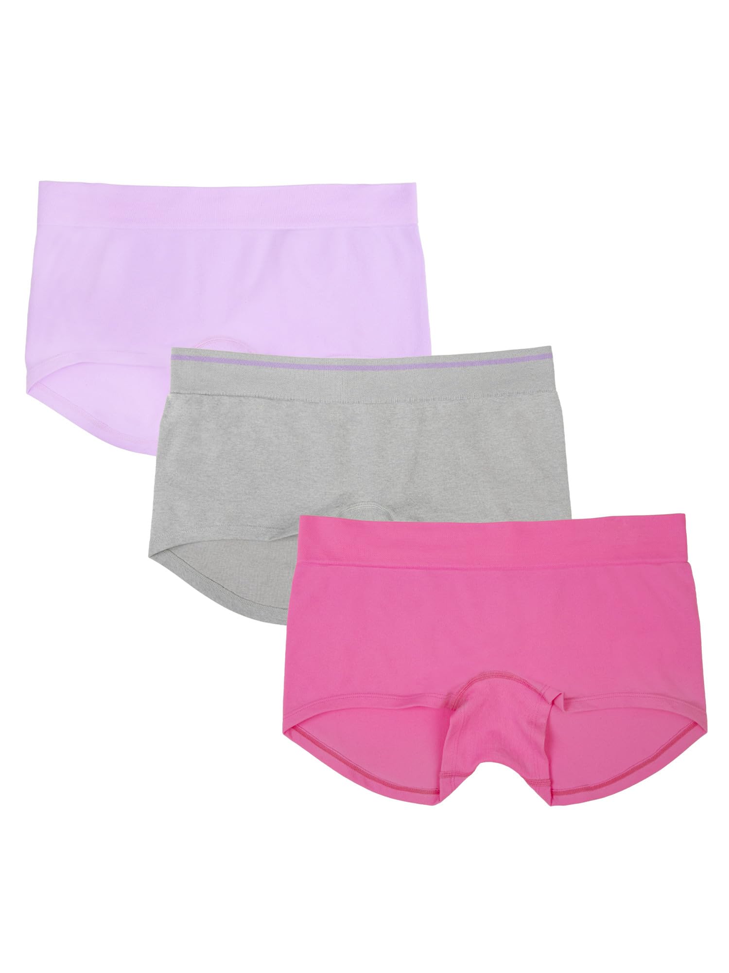 Fruit of the Loom A Fresh Collection Hey Shorty 3-Pack Seamless Boyshorts for Women’s Everyday Comfort